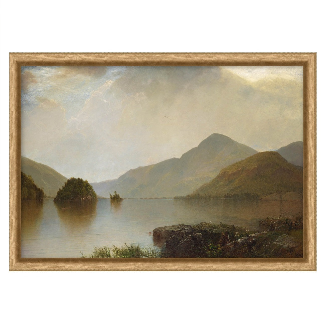 Framed wall art called Corrie Loch Landscape II