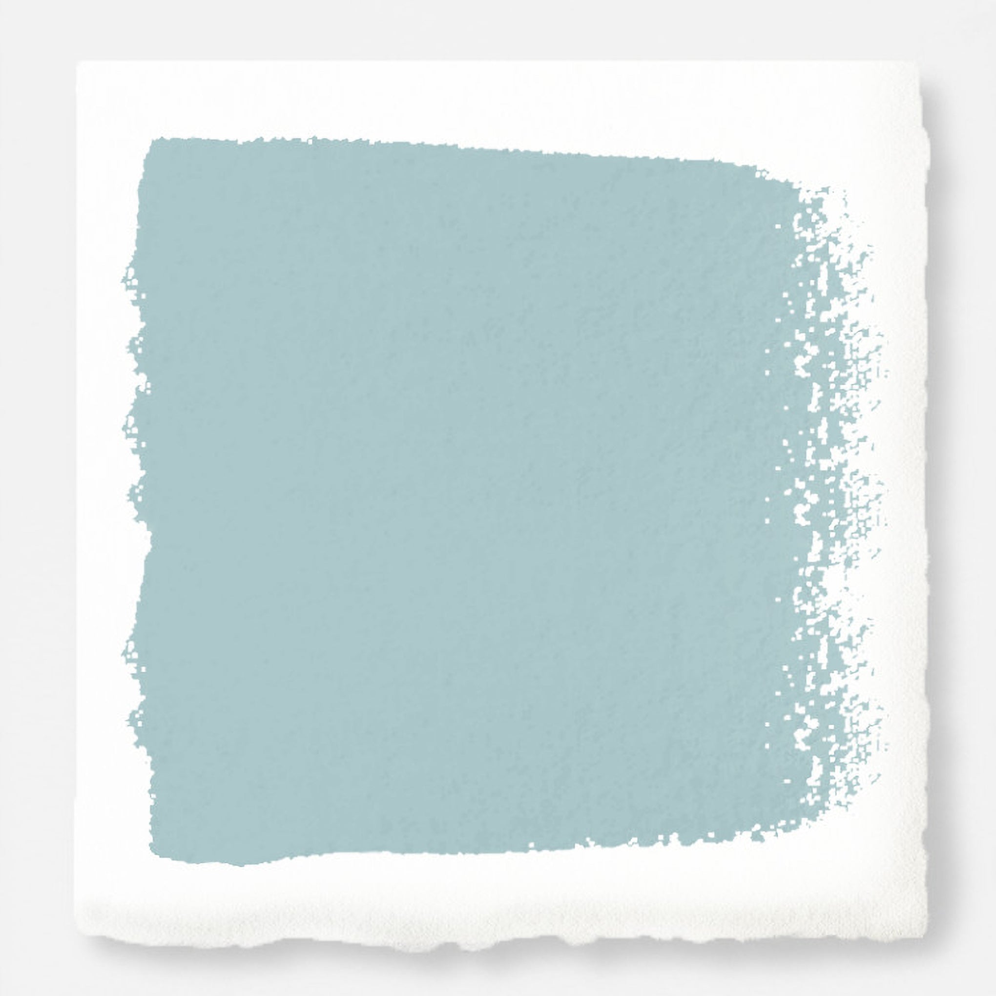 A sky blue muted with shades of gray paint named it is well