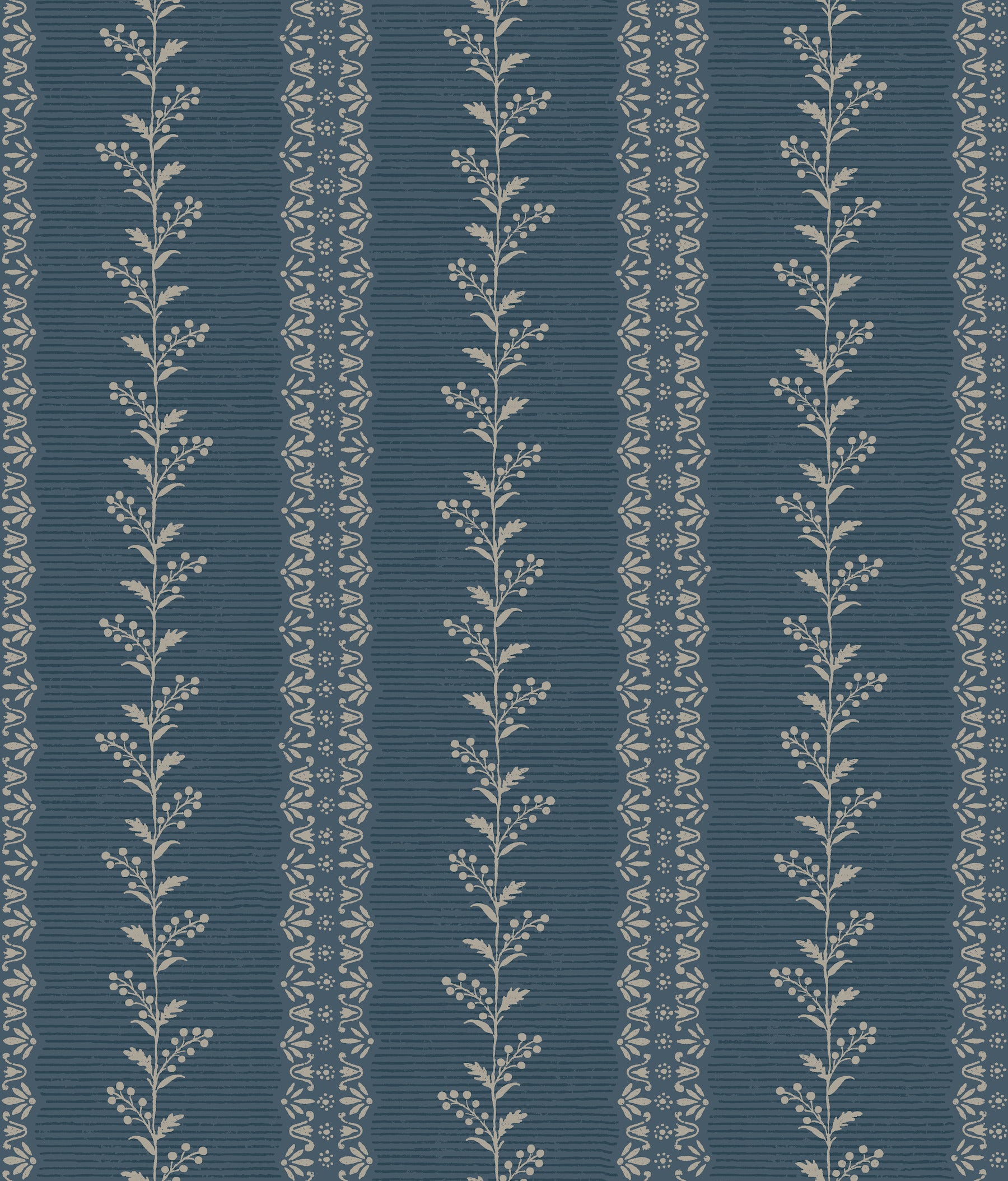 Everleigh Wallpaper in Navy