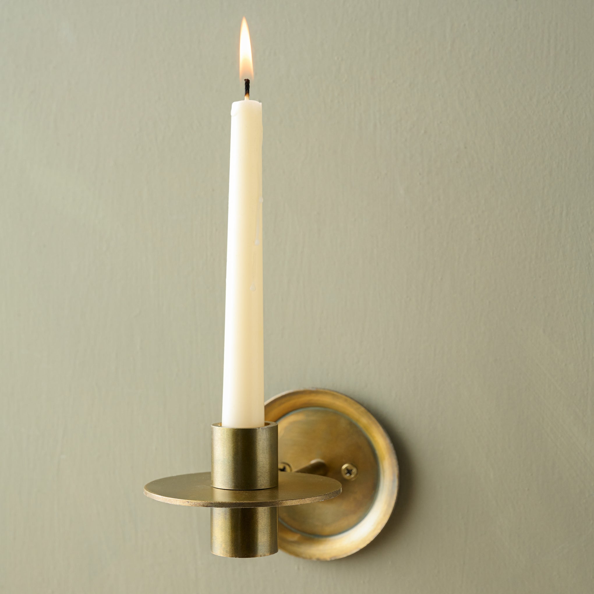 Reed Antiqued Brass Wall Hook - Magnolia