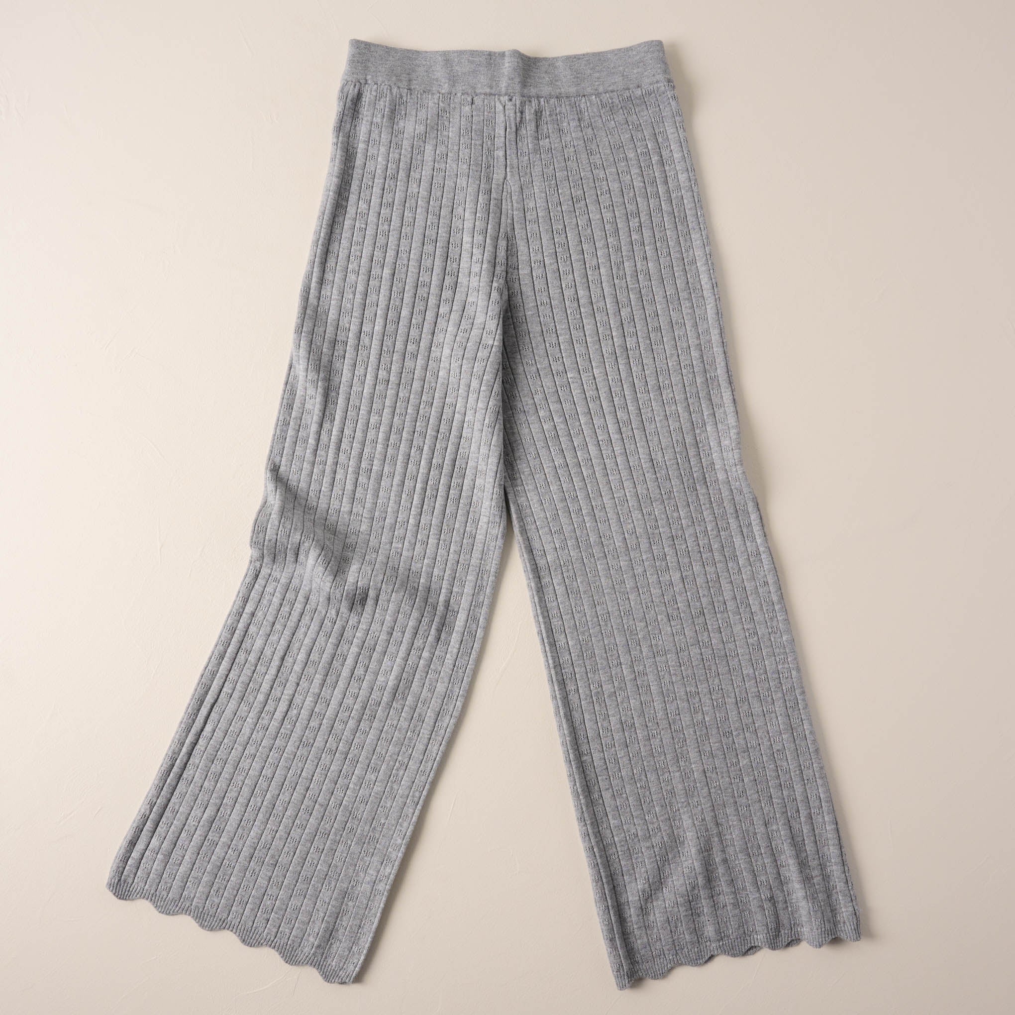 Pointelle French Grey Pant - Medium