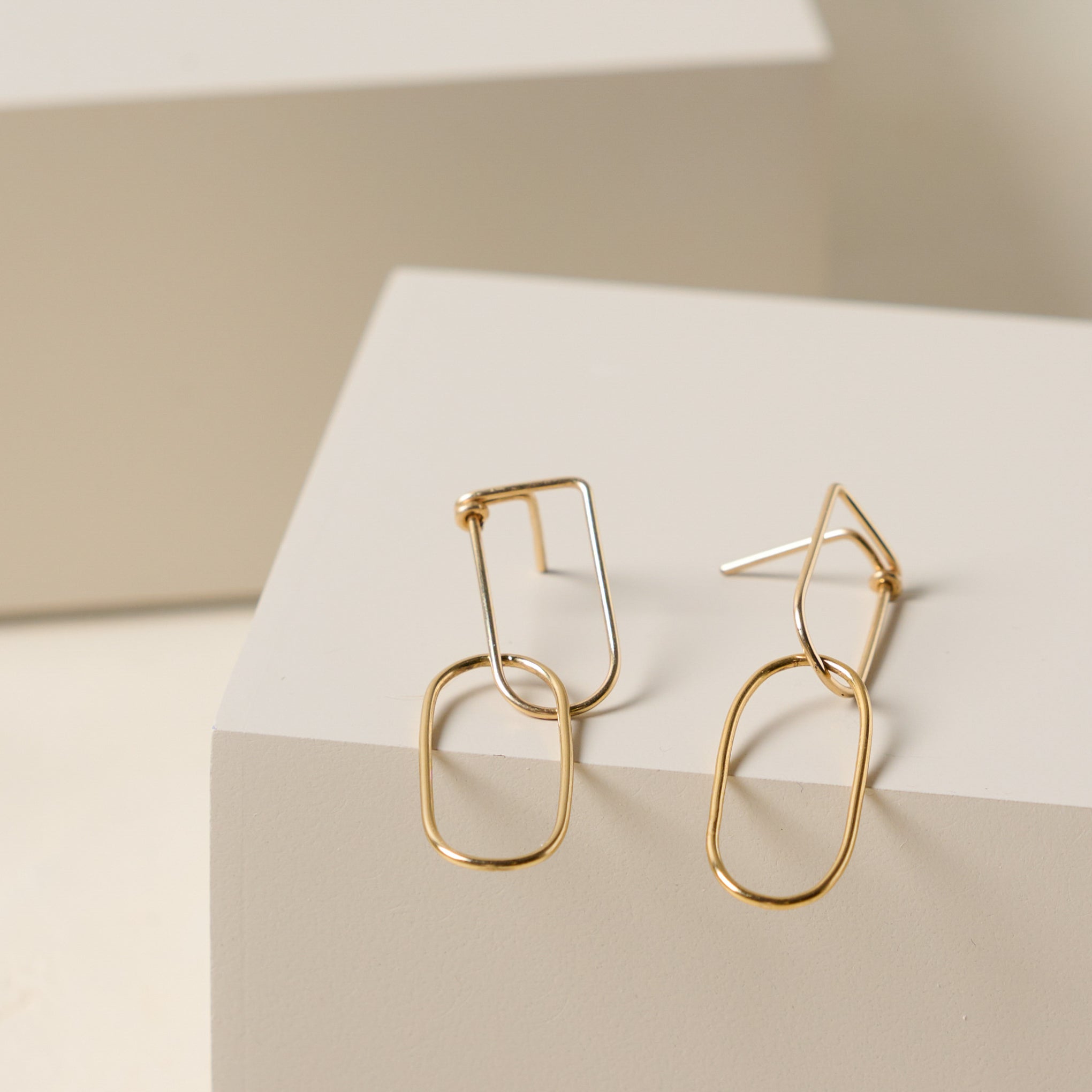 Chain Link Earrings On sale for $51.20, discounted from $64.00