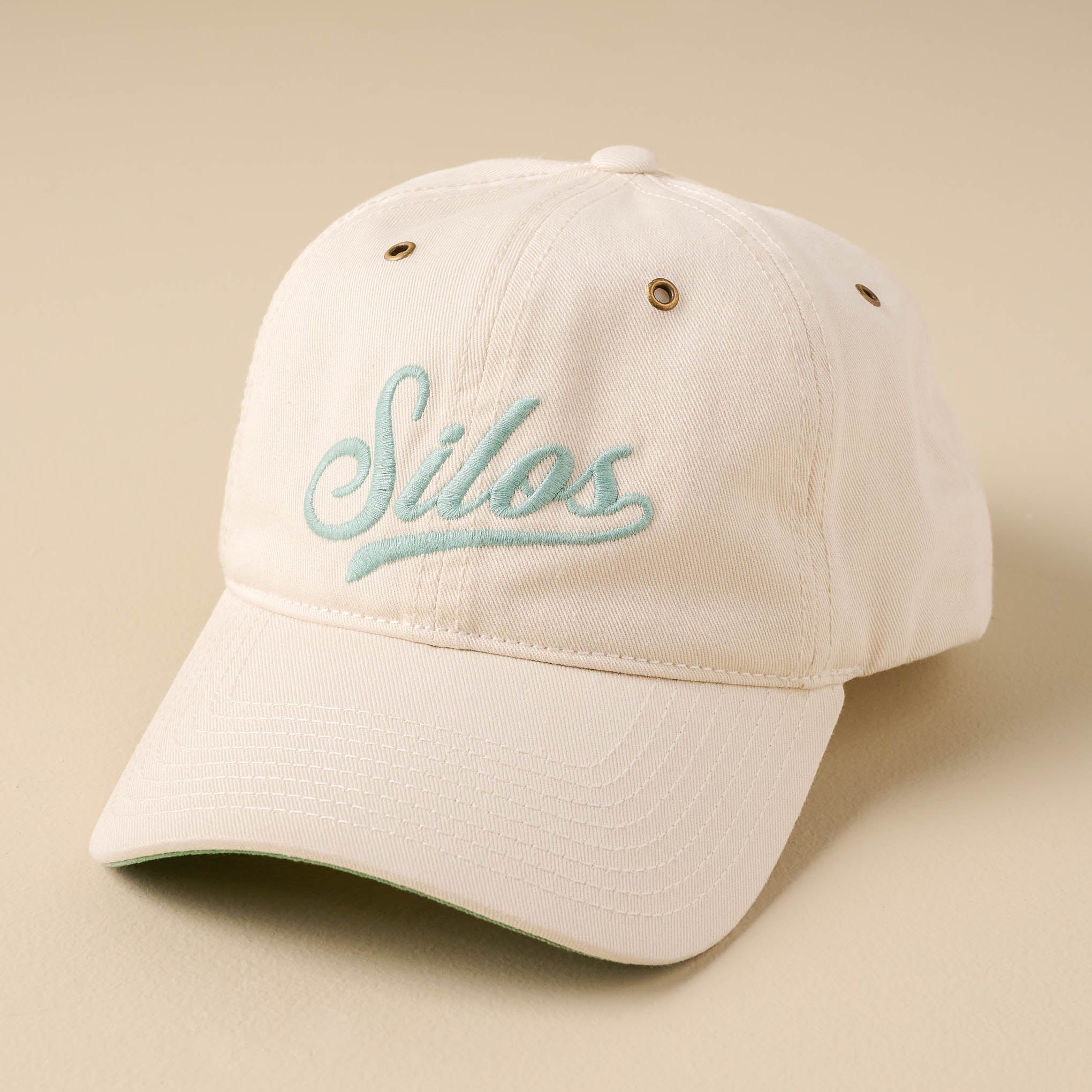 Silos Distressed Cream Baseball Hat - Magnolia