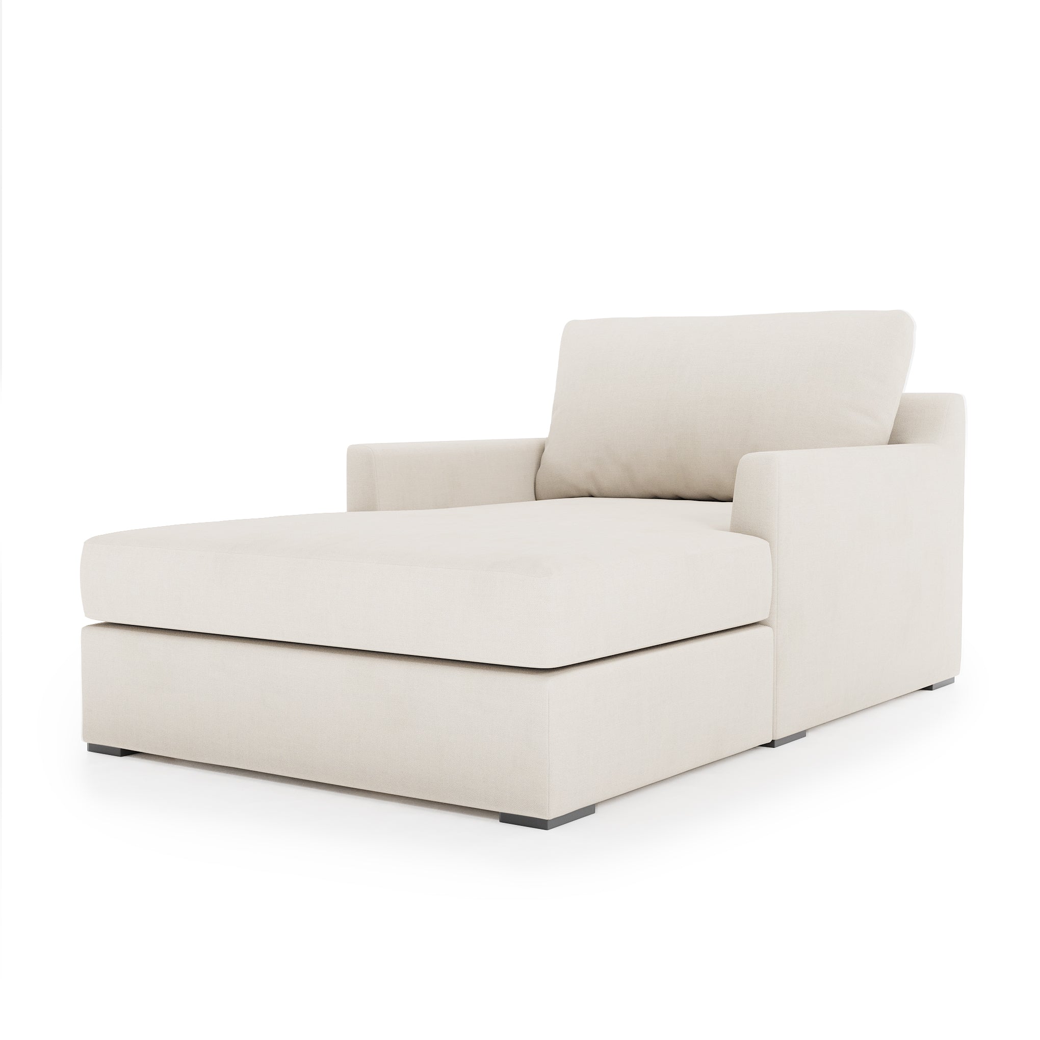 Serene Chaise - ivory linen