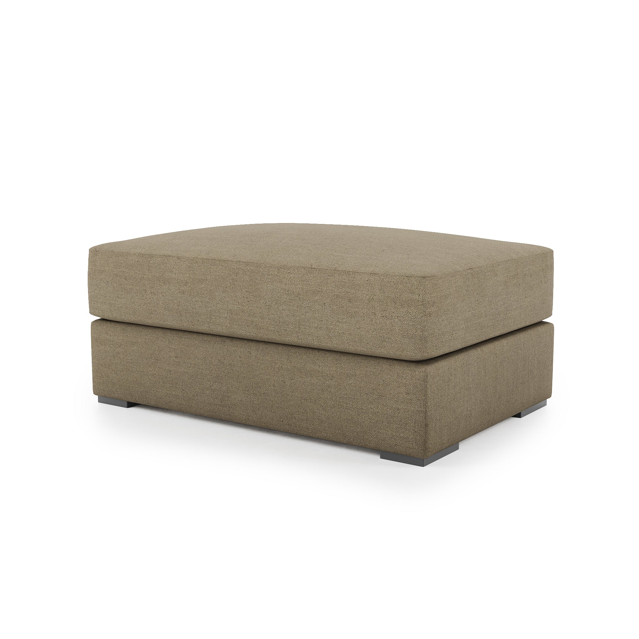 Serene Ottoman - mocha linen $1199.00