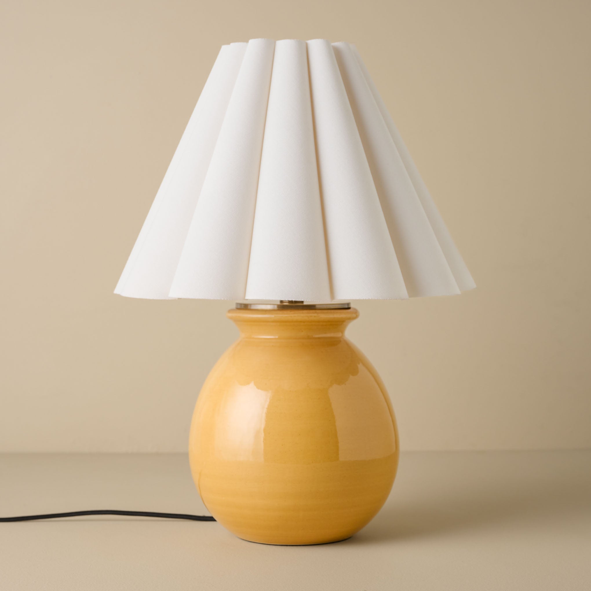 Olivia Table Lamp - Wheat with scallop lamp shade $168.00