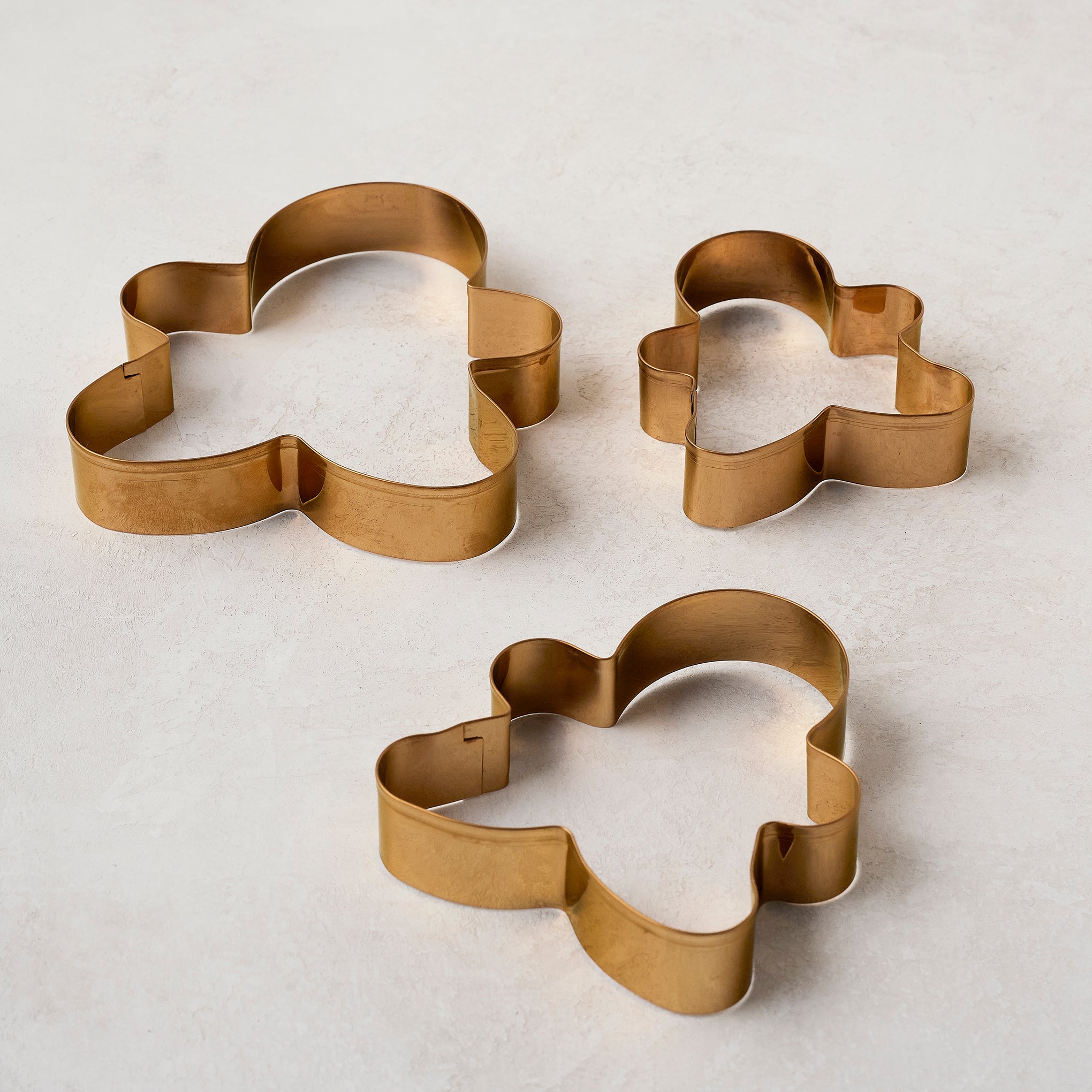 Copper Gingerbread Cookie Cutter Set