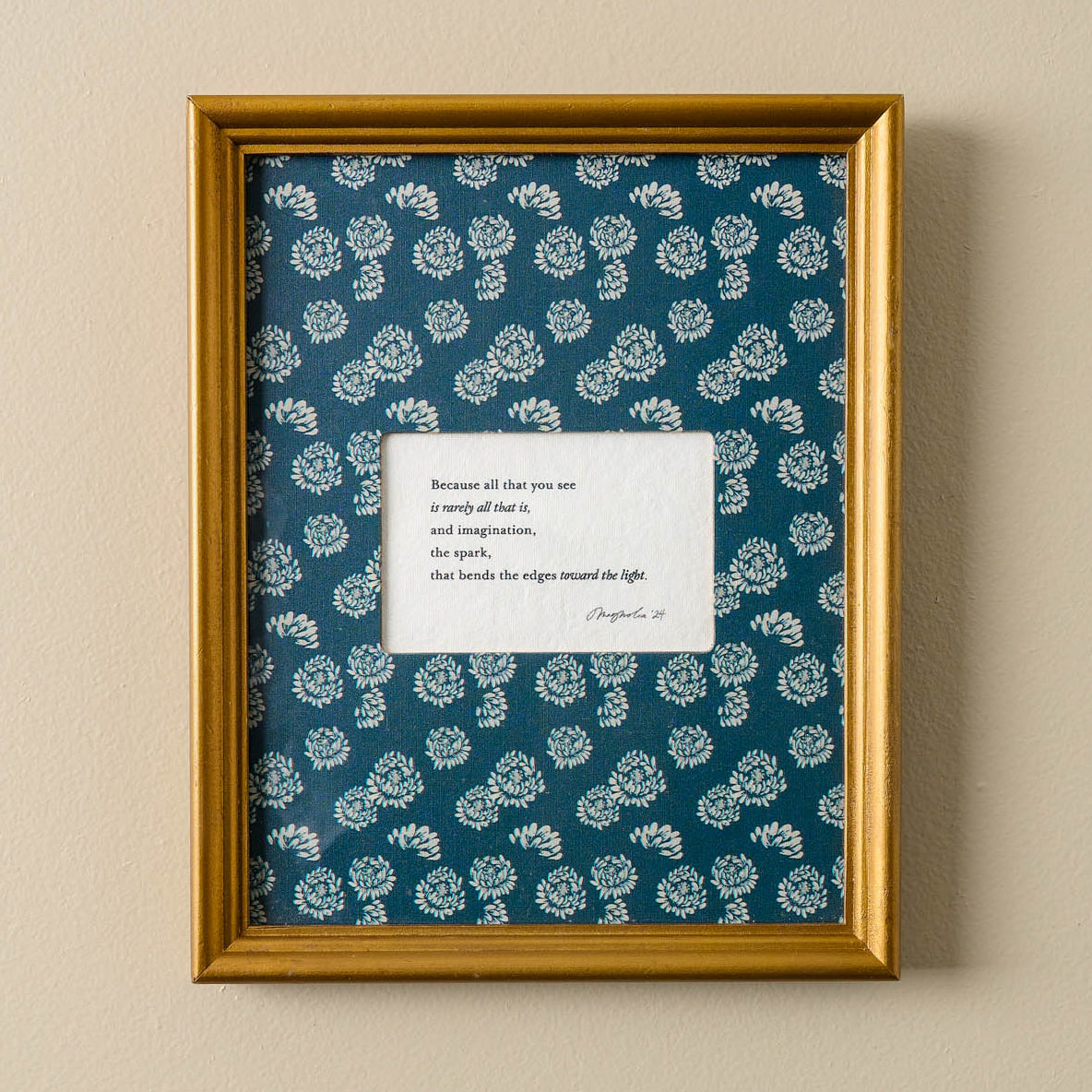 All That Is Framed Poem $34.00