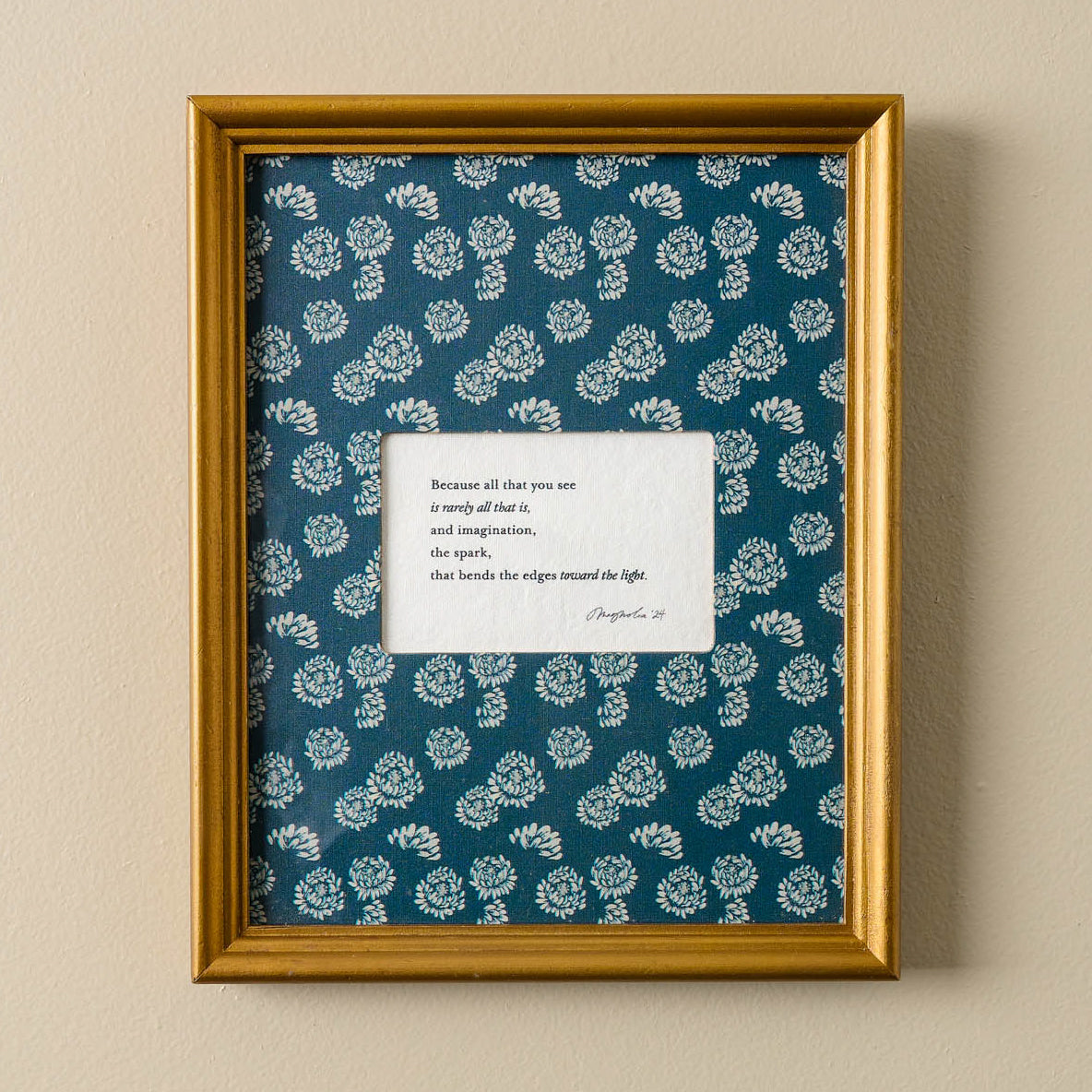 All That Is Framed Poem$34.00