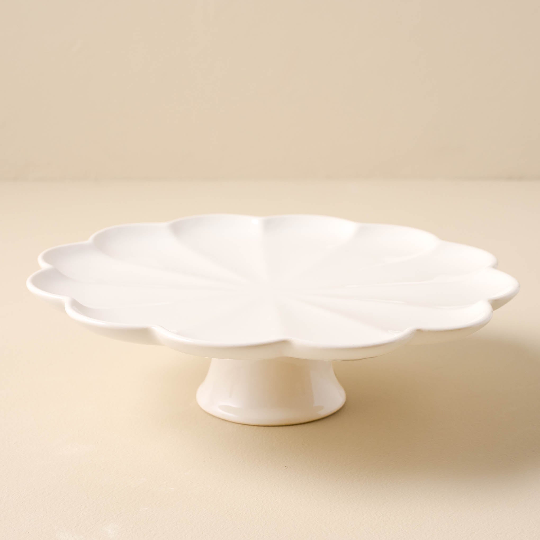 Magnolia Black Rim Ceramic Cake Stand - Magnolia