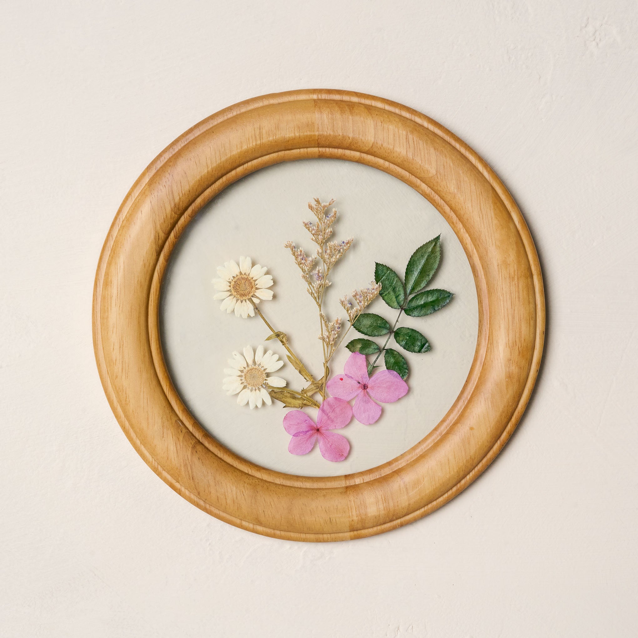 Pressed Botanicals in Wood Frame