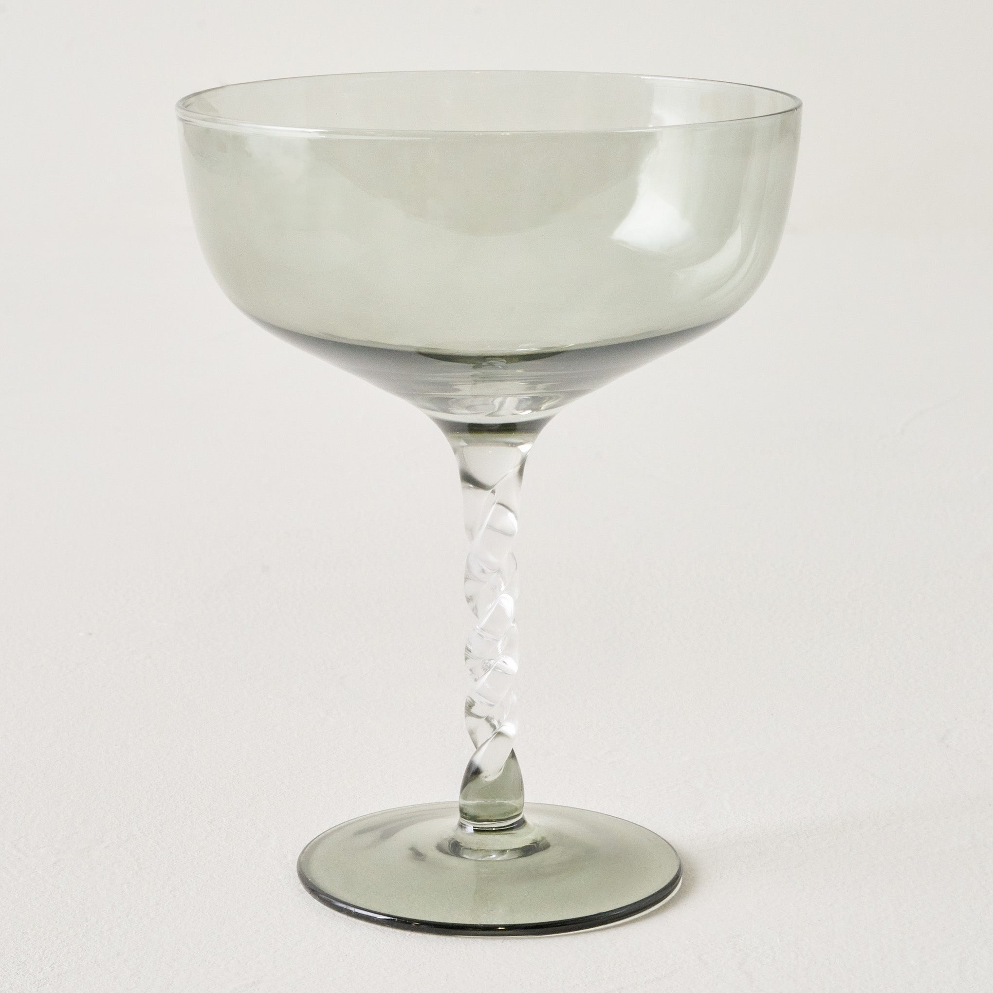 Juliette Sage Twisted Coupe Glass