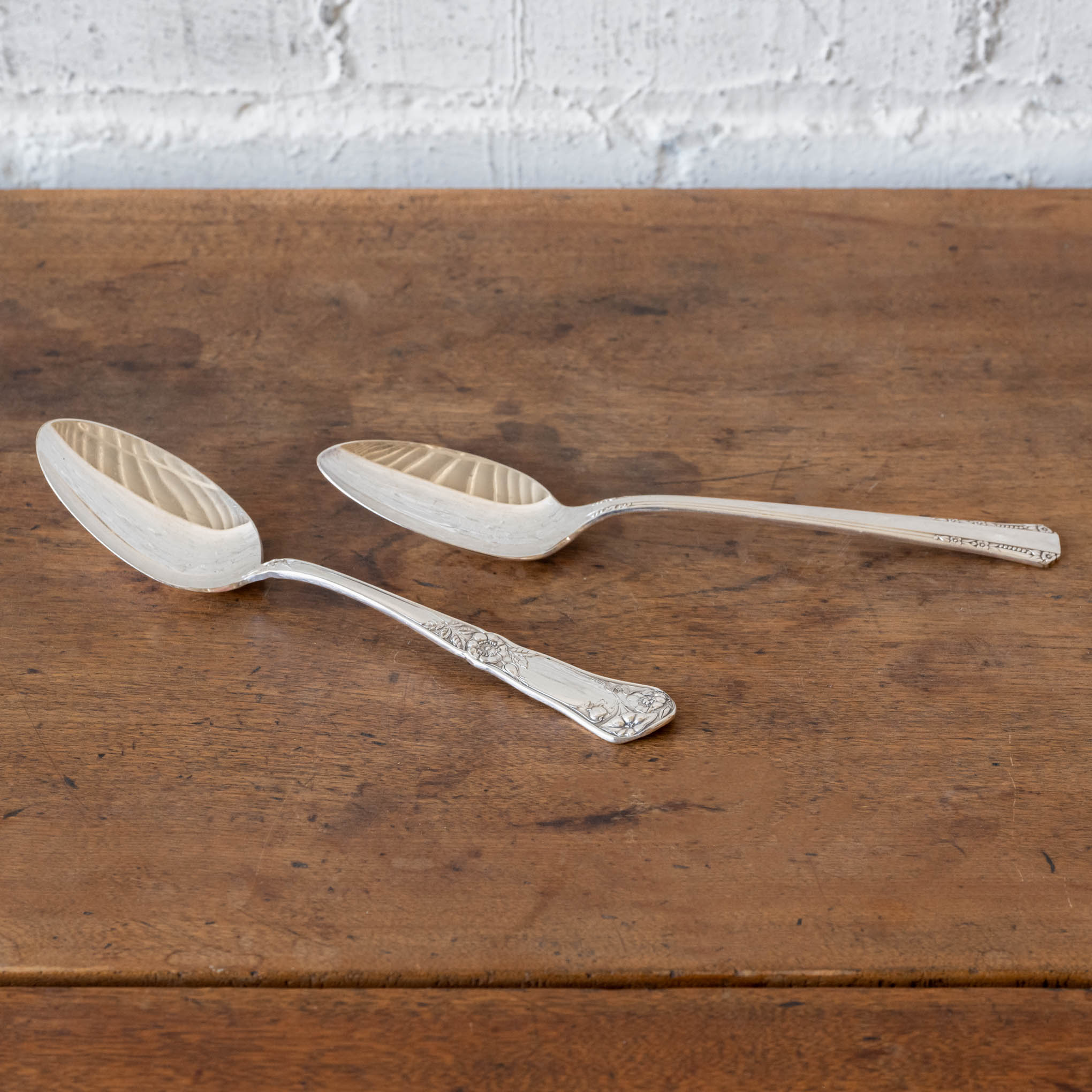 Vintage Serving Spoons Set of Two