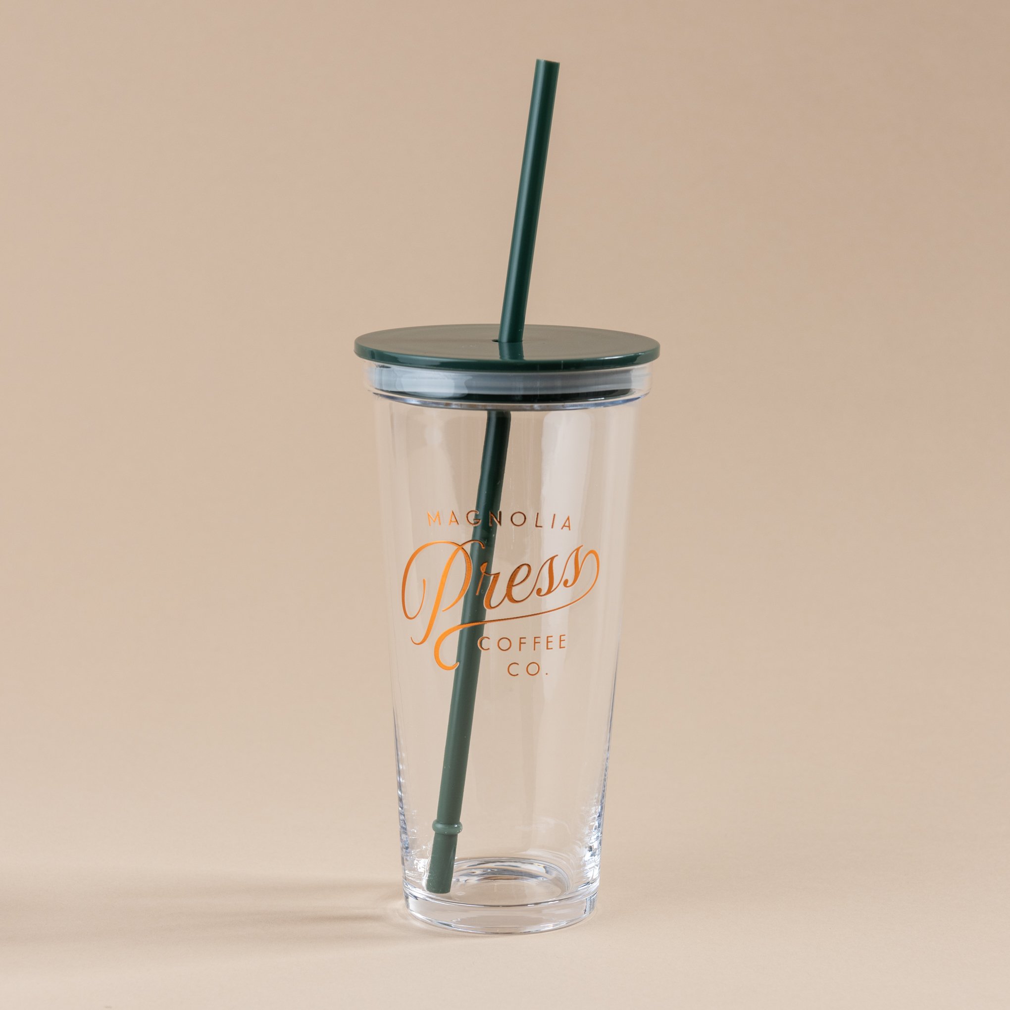 Magnolia Press Glass Tumbler with Copper copy