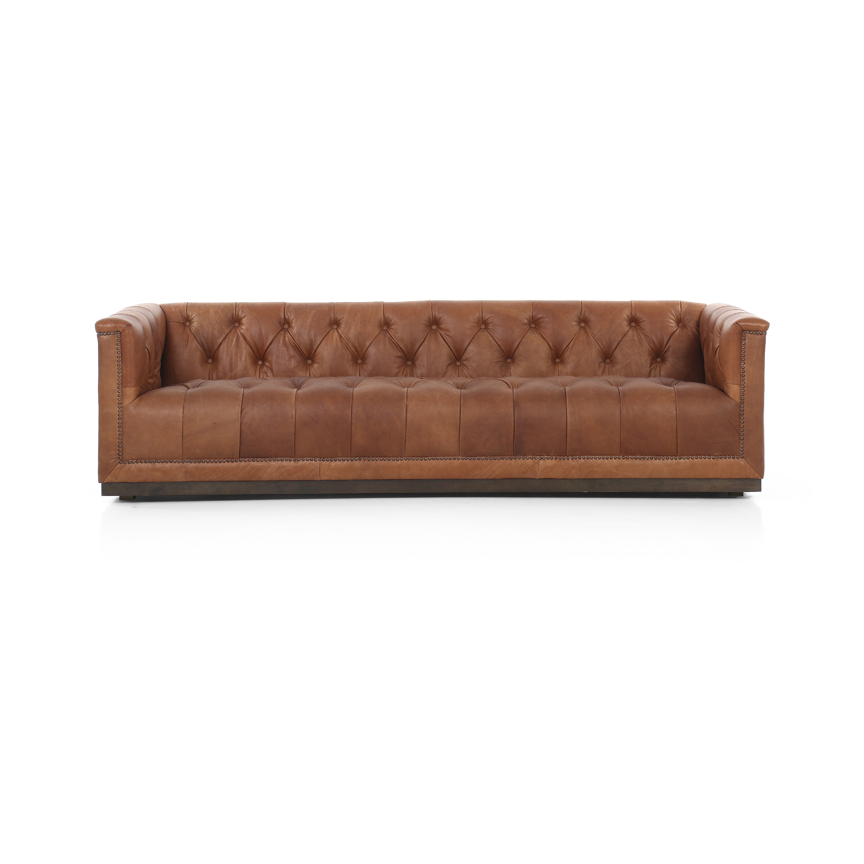 Arlo Leather Sofa front view