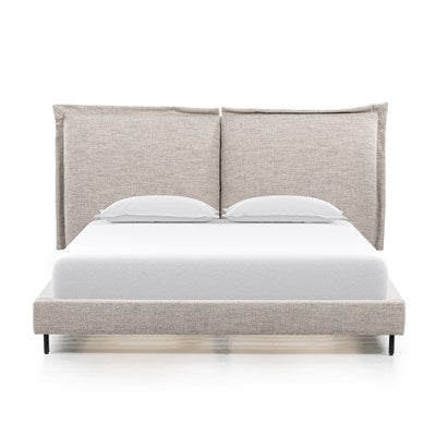 lettie upholstered platform bed with pillow headboard for magnolia 