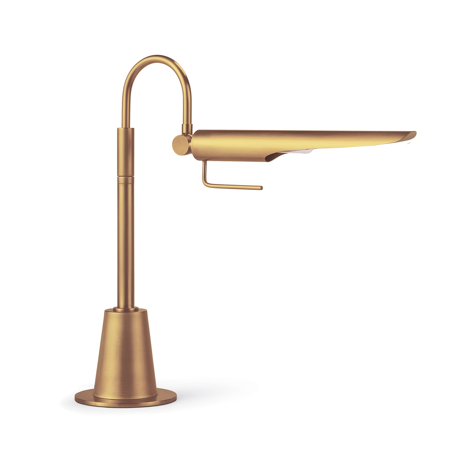 Linear Natural Brass Task Lamp