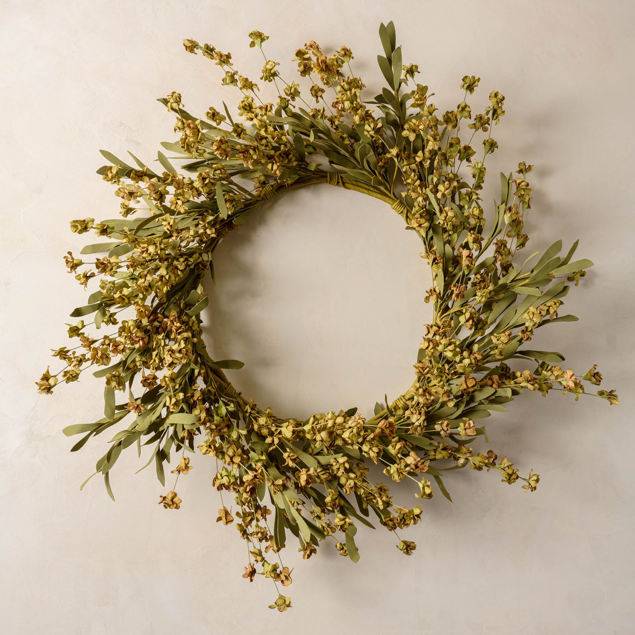 Summer Bud Leaves Wreath