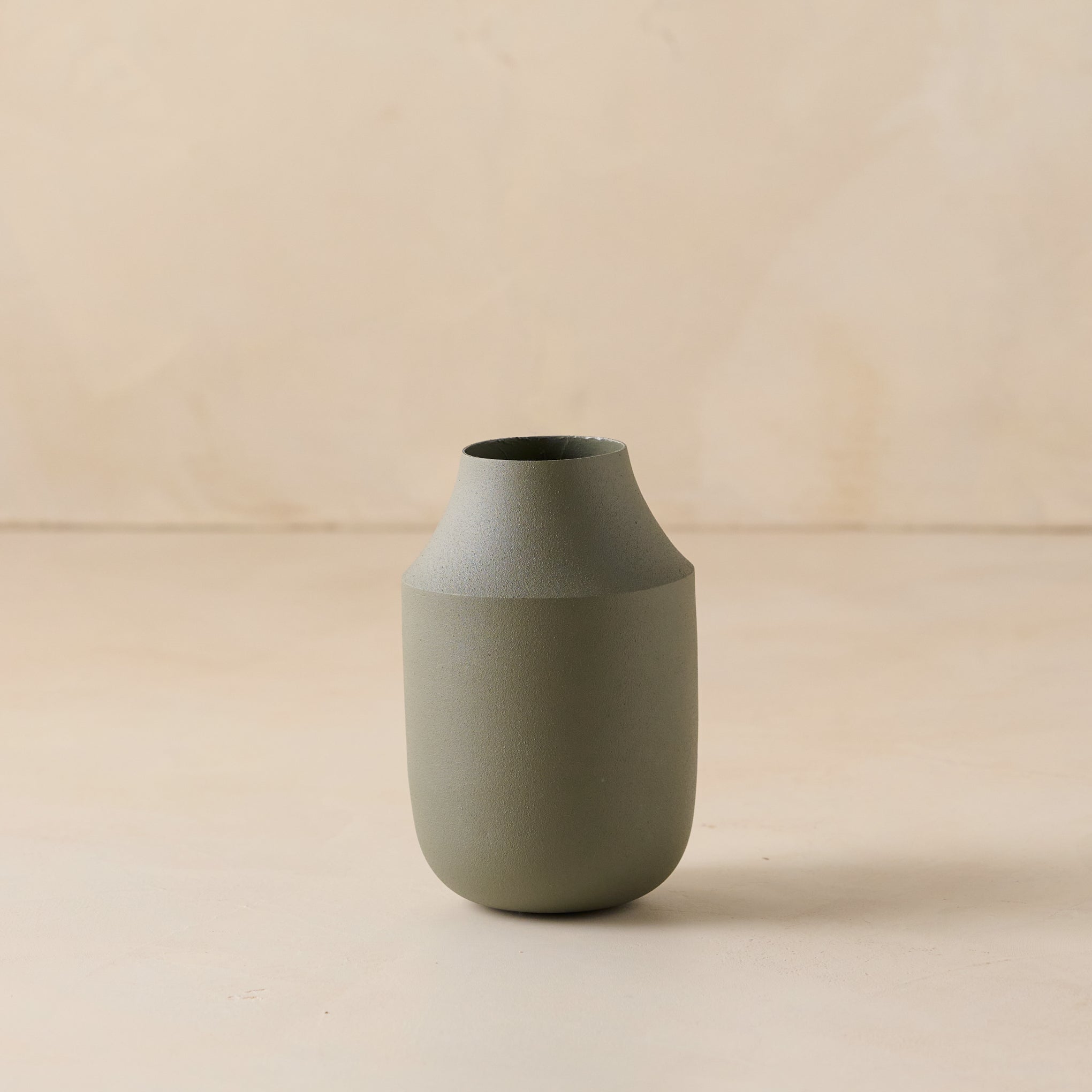 Medium sage green carter vase. 