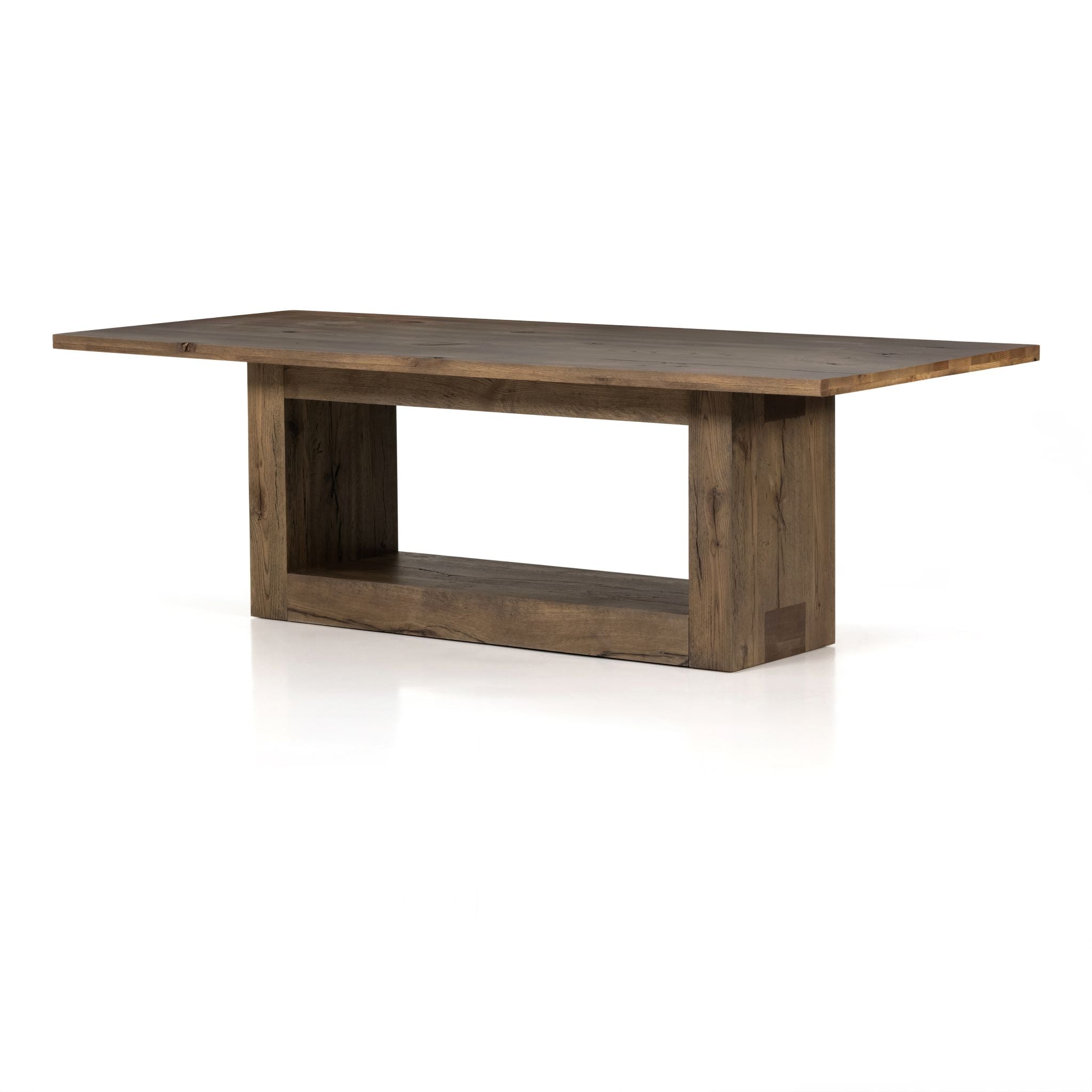 percey oak veneer dining table for magnolia