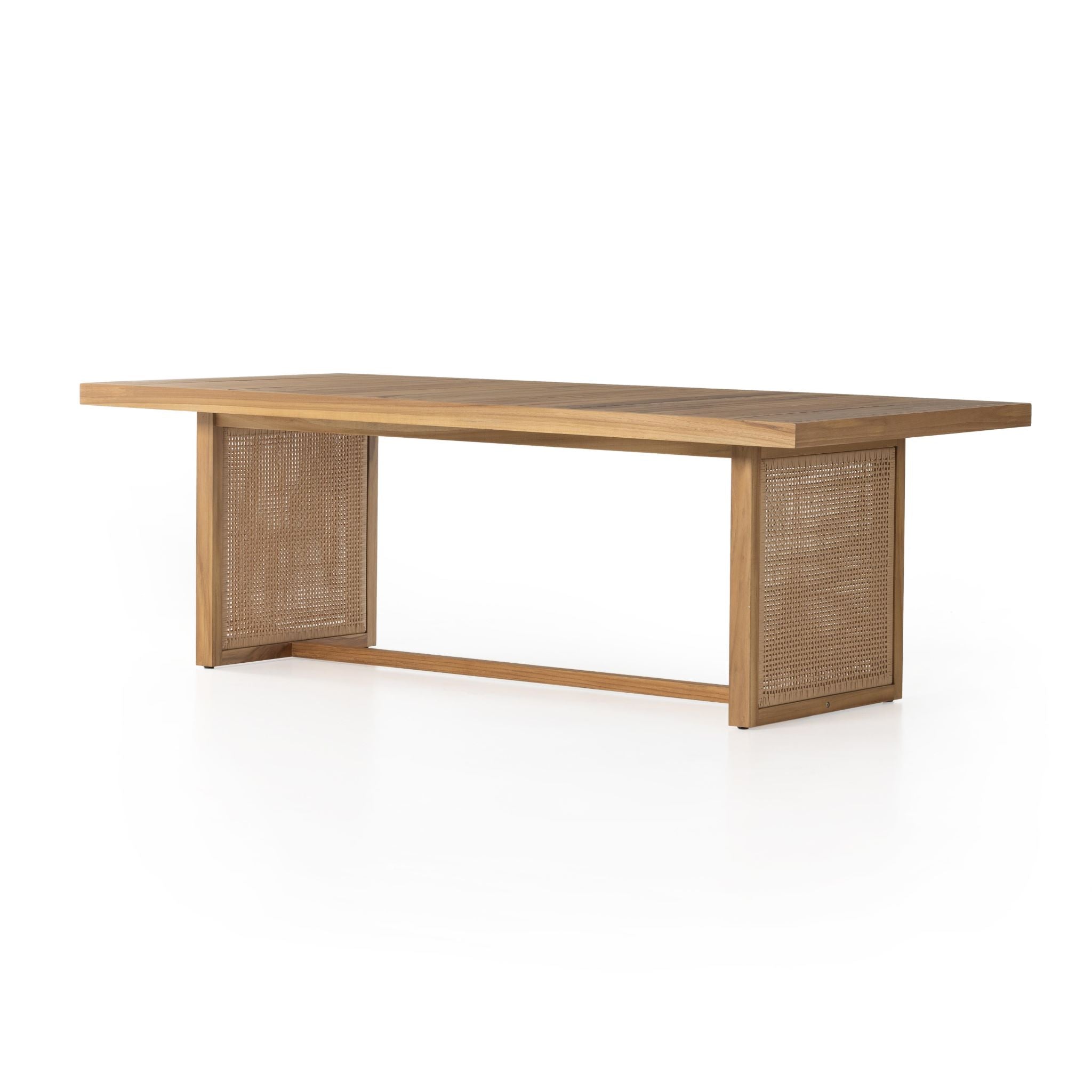 Rivera Outdoor Dining Table front view angled $2999.00