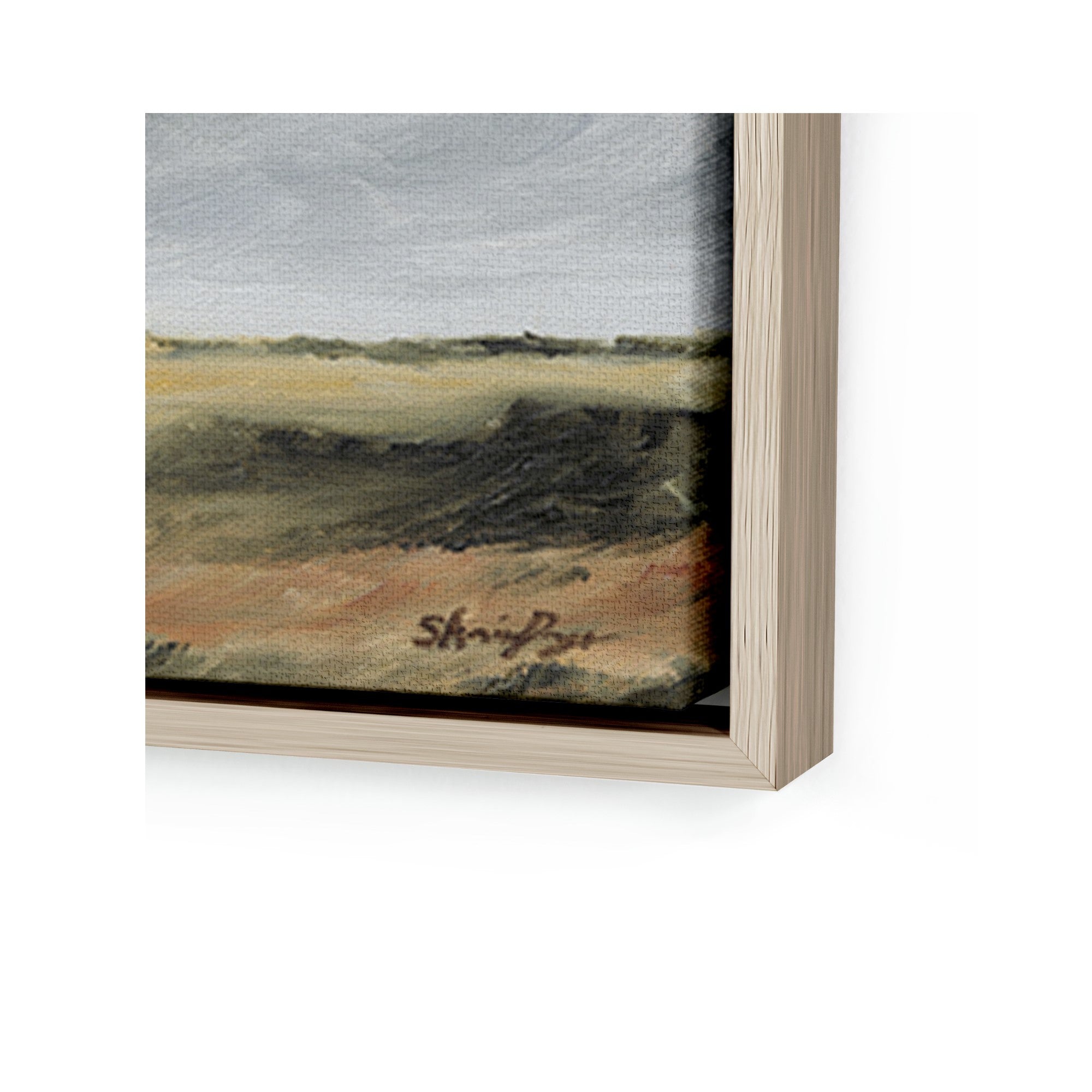 wall art called A Pasture by Shaina Page corner view