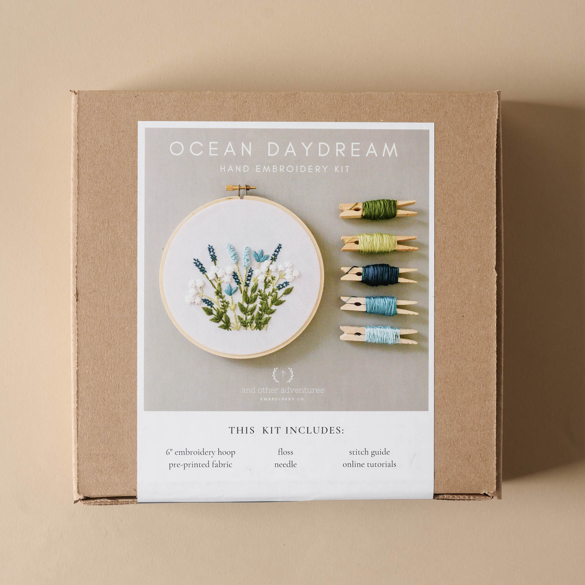 Ocean Daydream Hand Embroidery Kit $34.00