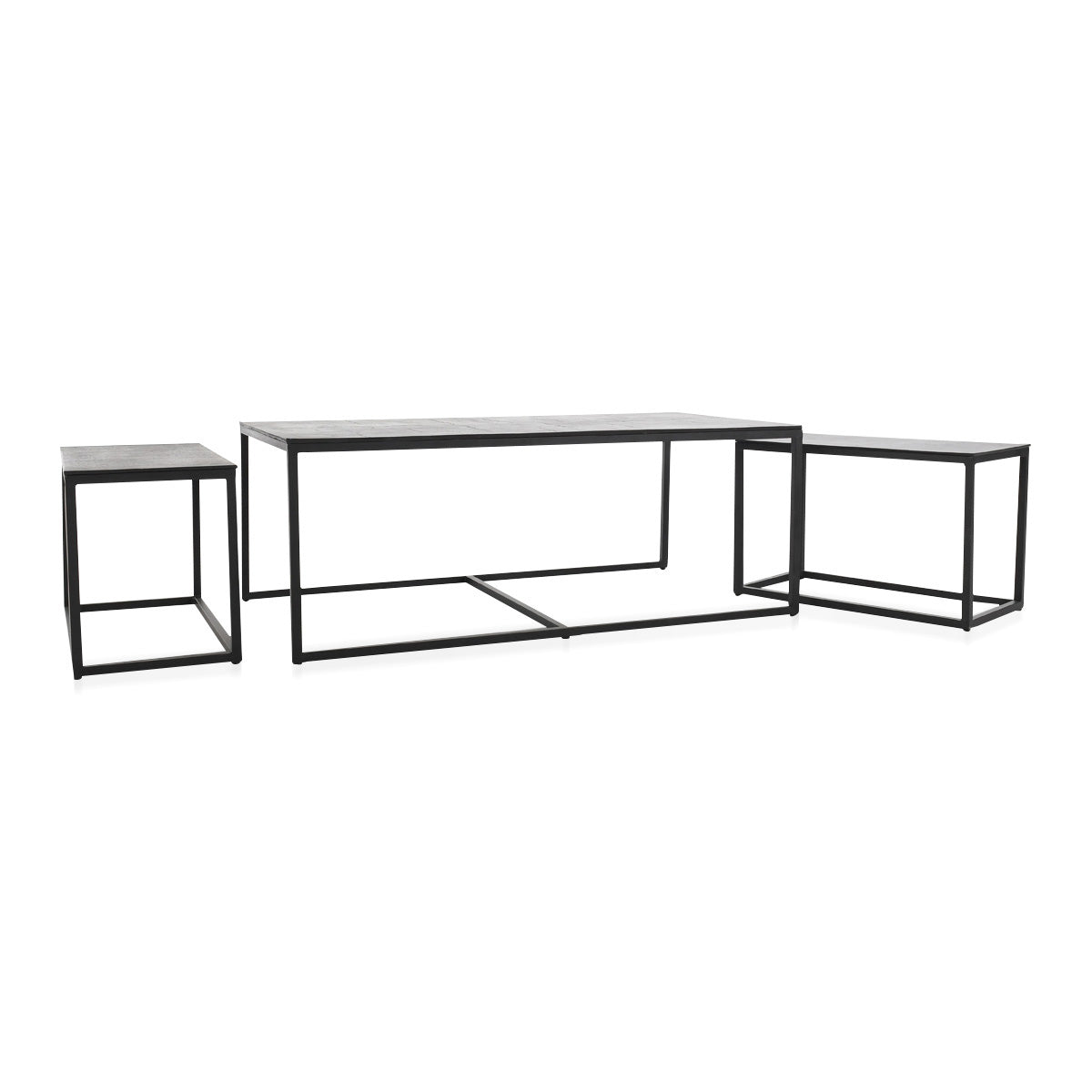 Crawford Nesting Coffee Table - all three tables shown