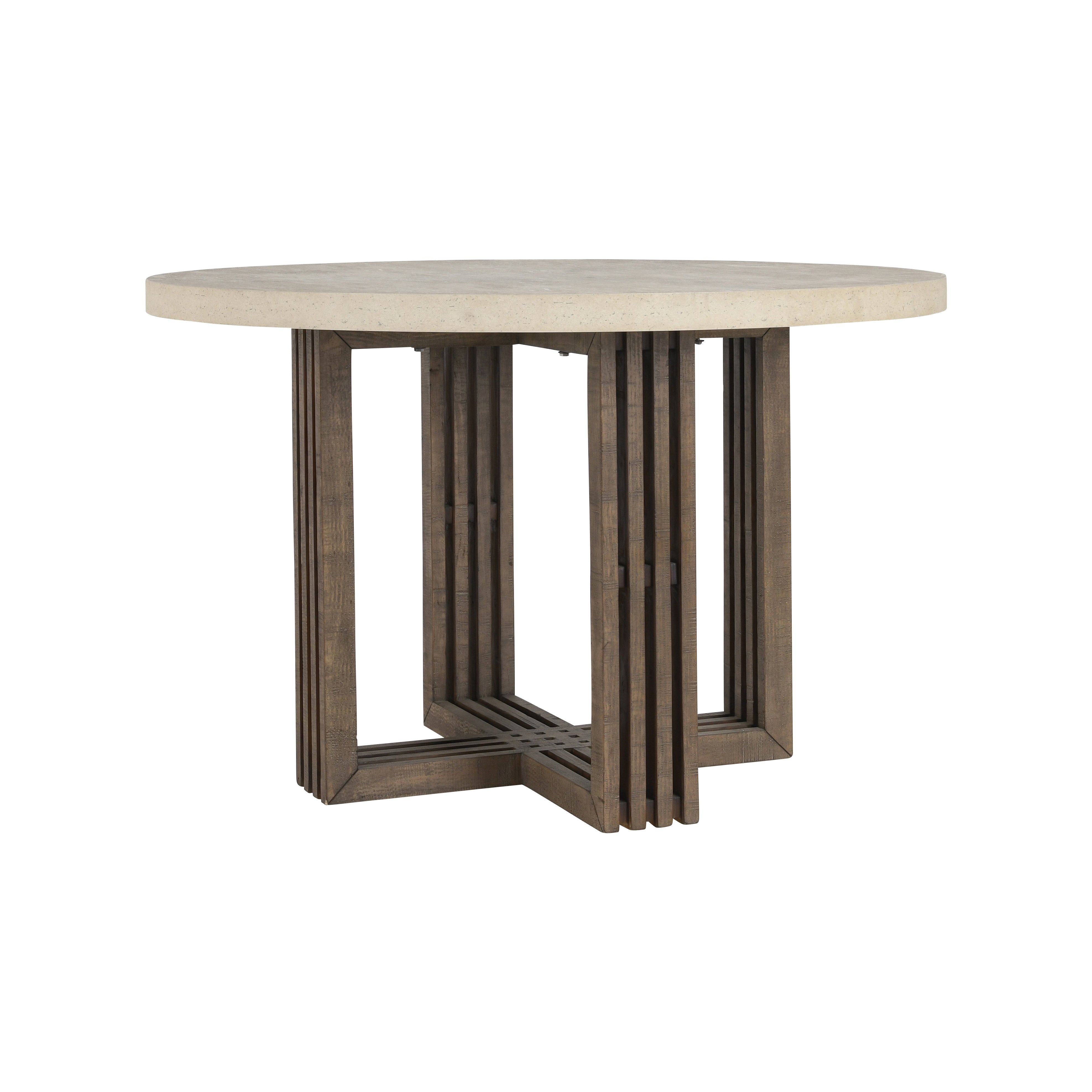 Grier Plaster Dining Table angled view