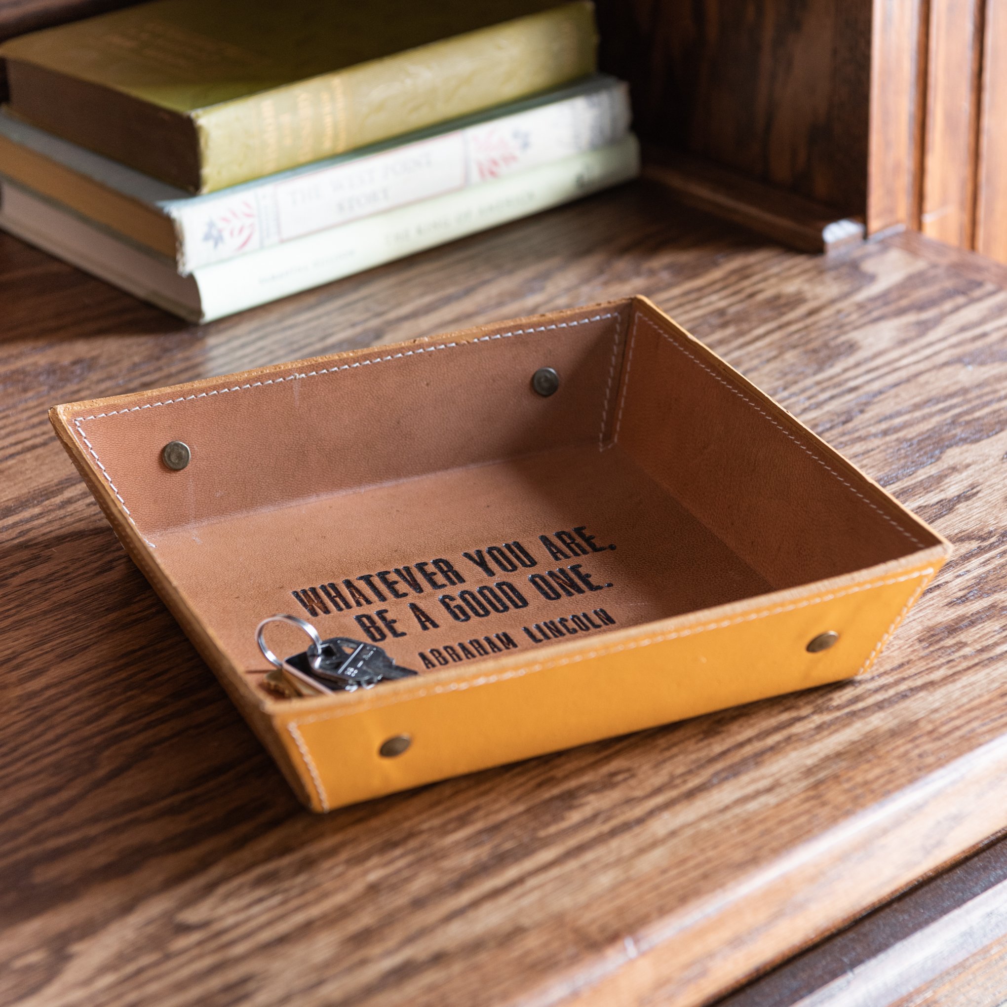 Lincoln Genuine Leather Desk Tray $35.00