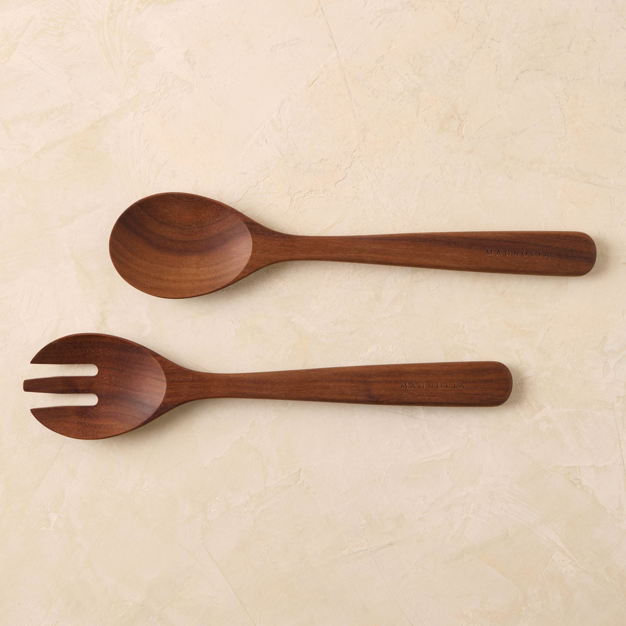 Magnolia Wooden Slotted Spoon - Magnolia