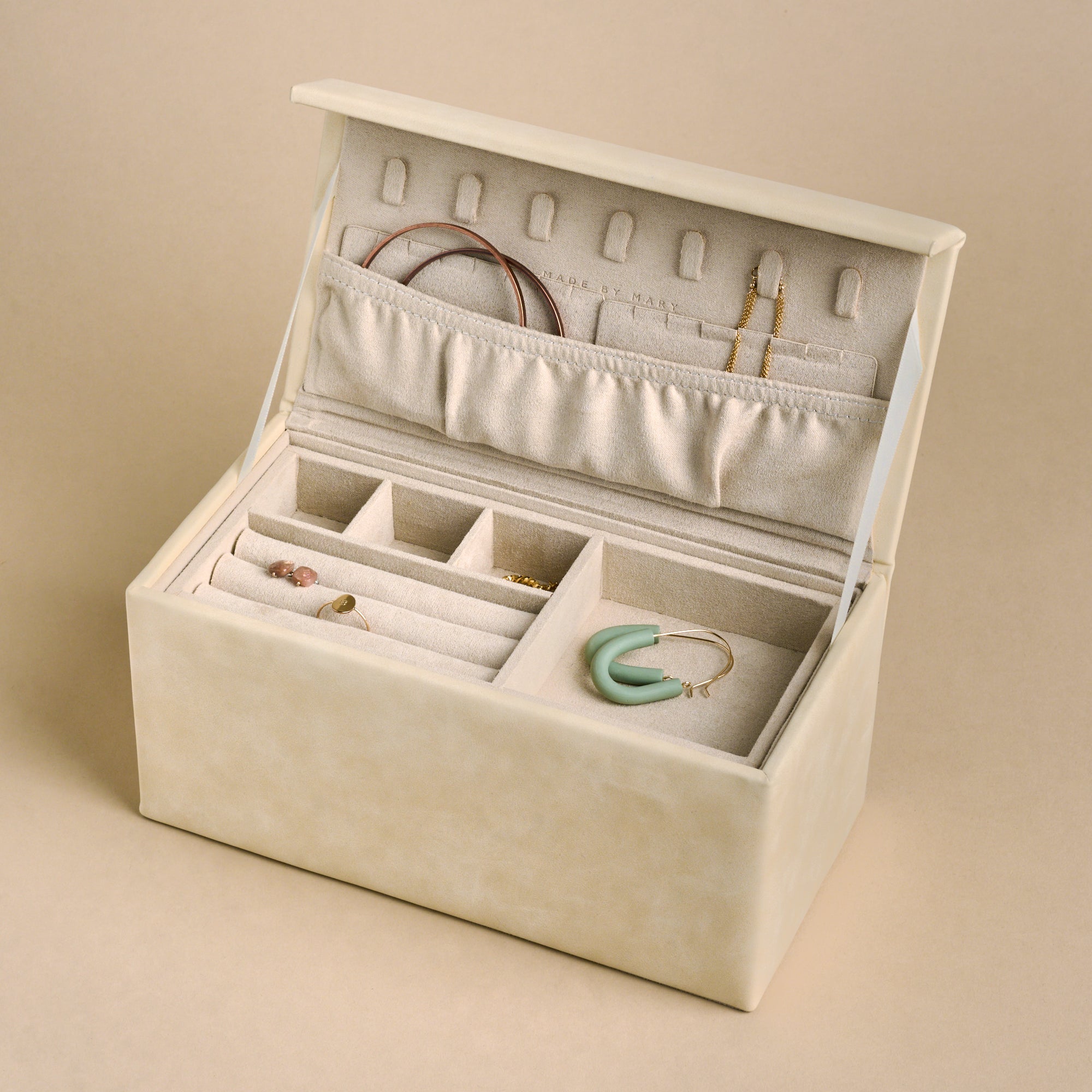 Cream Jewelry Box