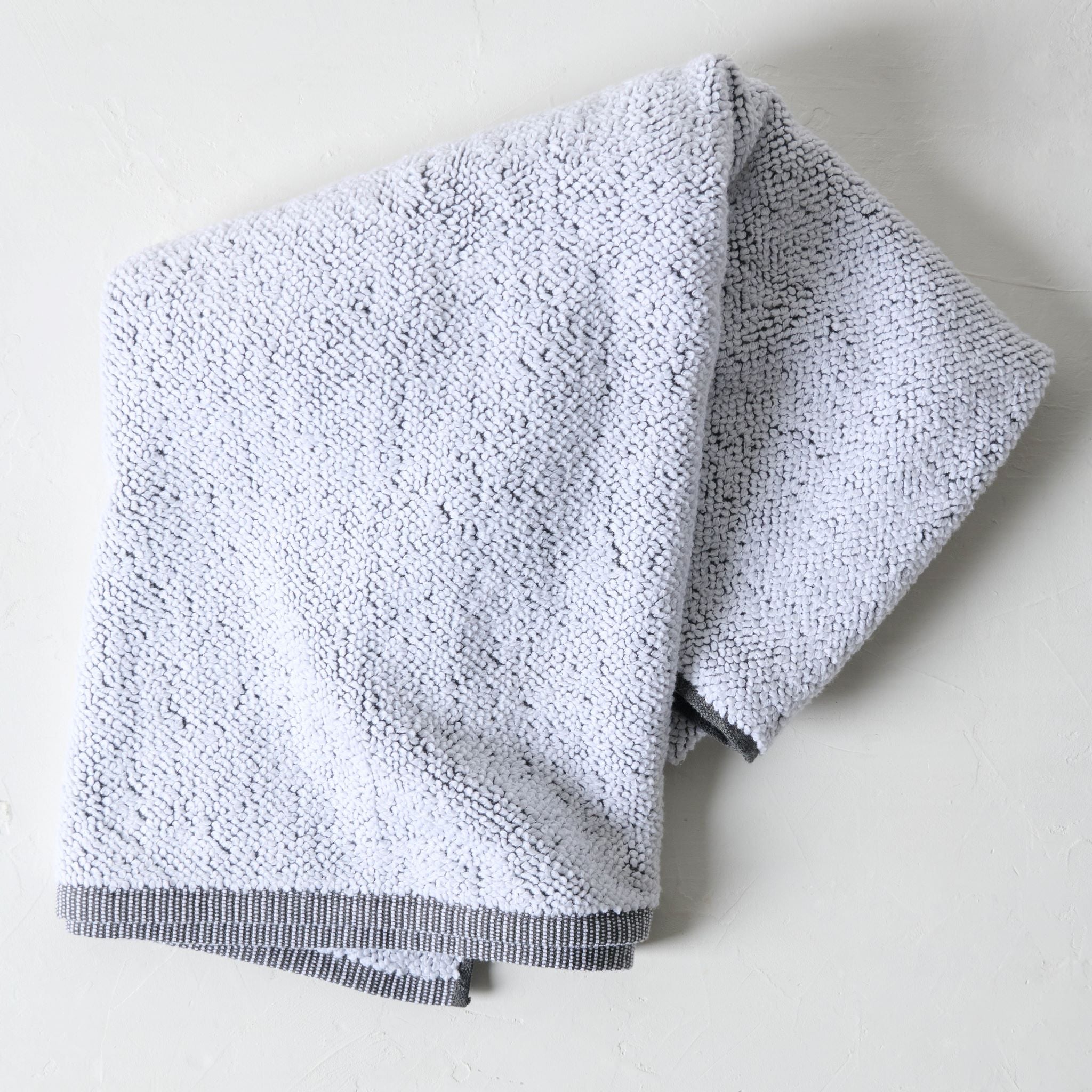 Kassatex Assisi Long Staple Cotton Bath Towels, Washcloth, Charcoal