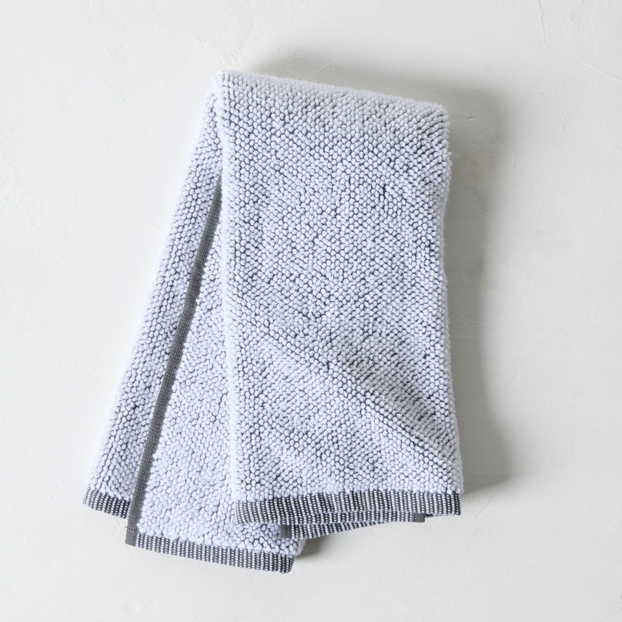 Kassatex Assisi Long Staple Cotton Bath Towels, Washcloth, Charcoal