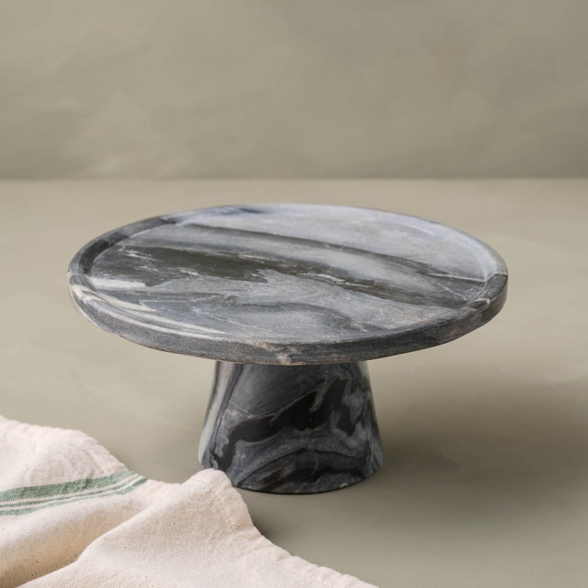 Samantha Grey Marble Cake Stand