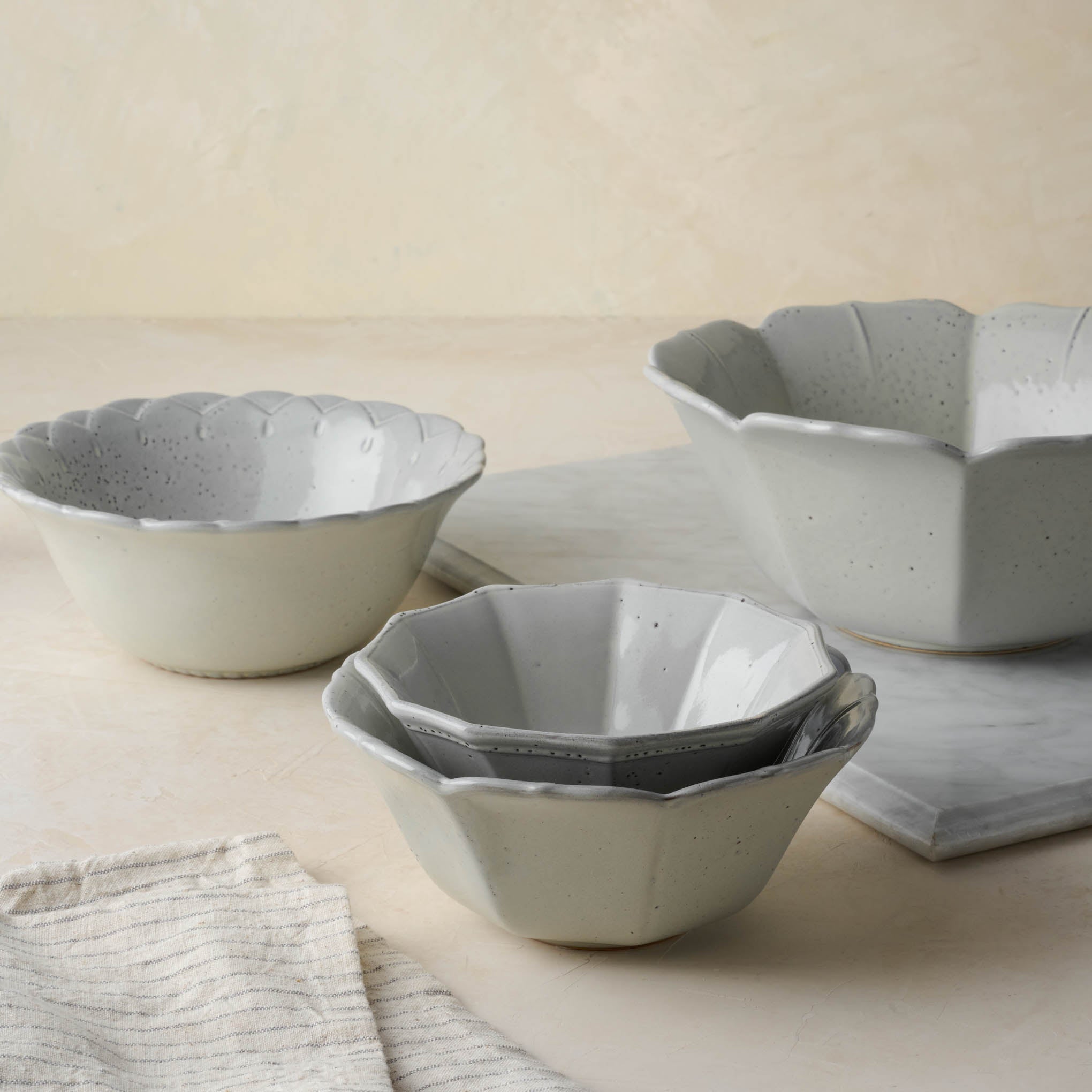 4pc Glass Mixing Bowl Set Clear - Hearth & Hand™ with Magnolia