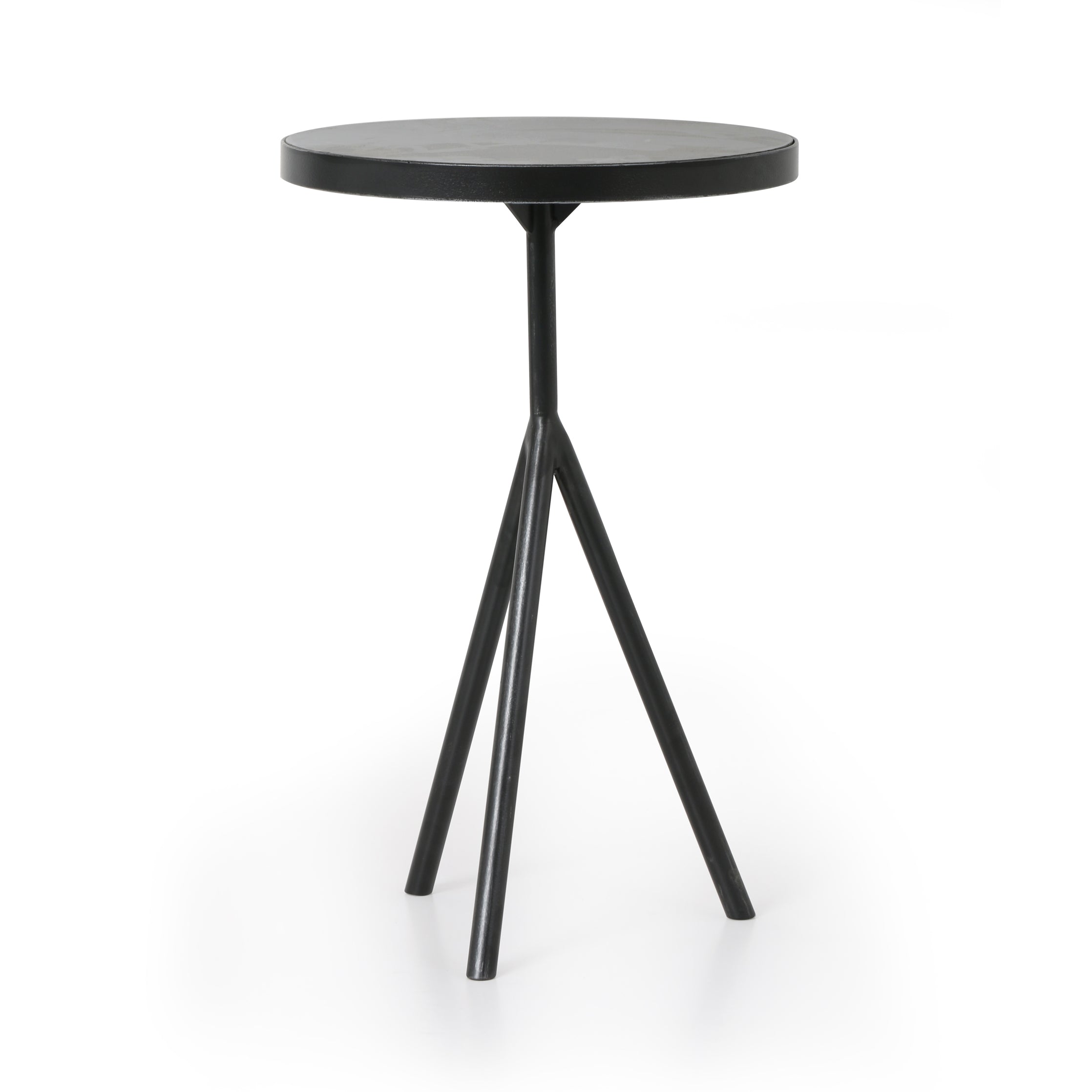 florence metal round tripod end table for magnolia