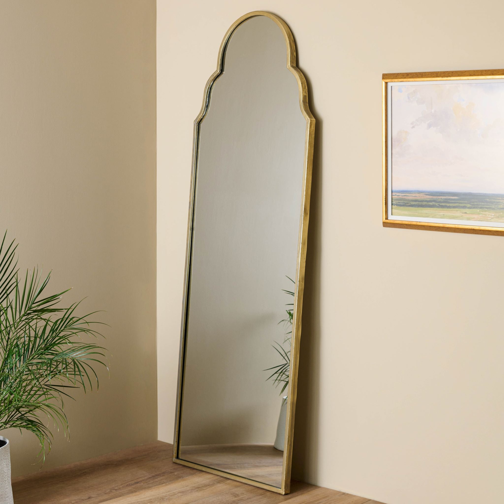 claire arched floor mirror for magnolia