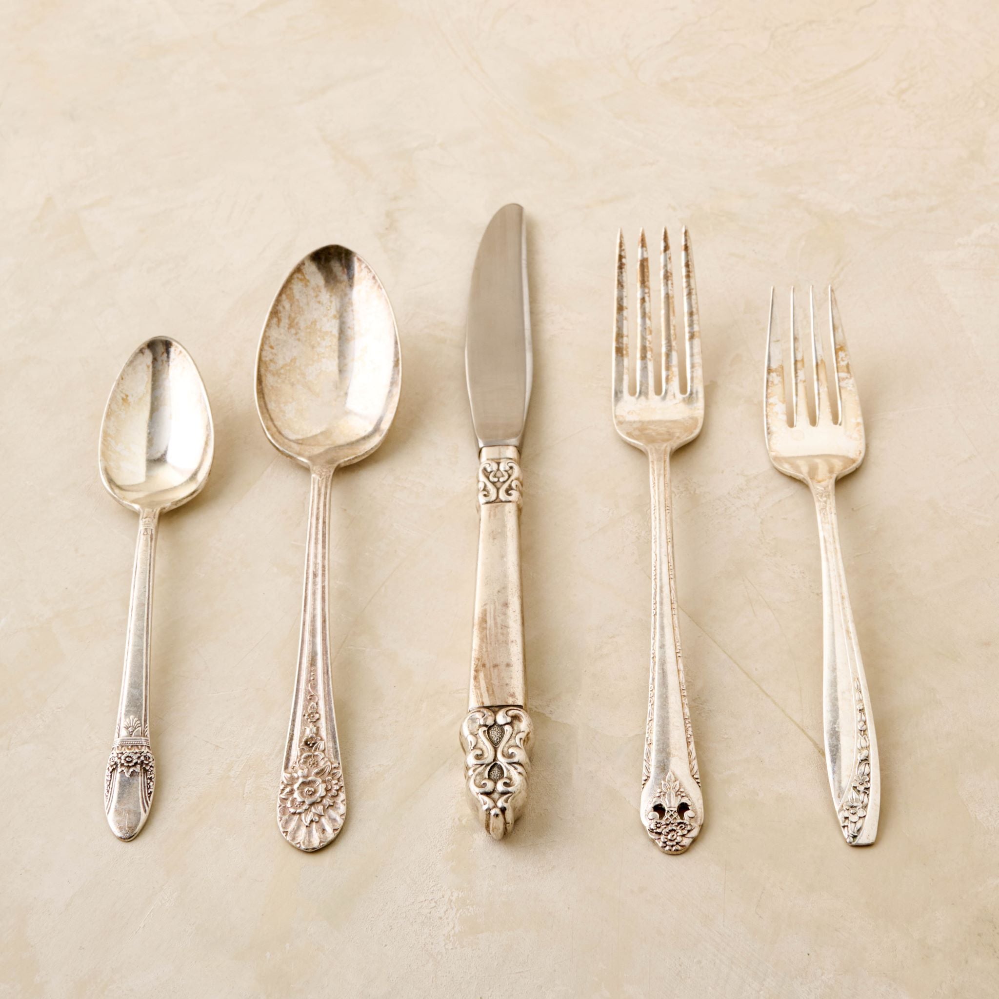 magnolia vintage flatware set