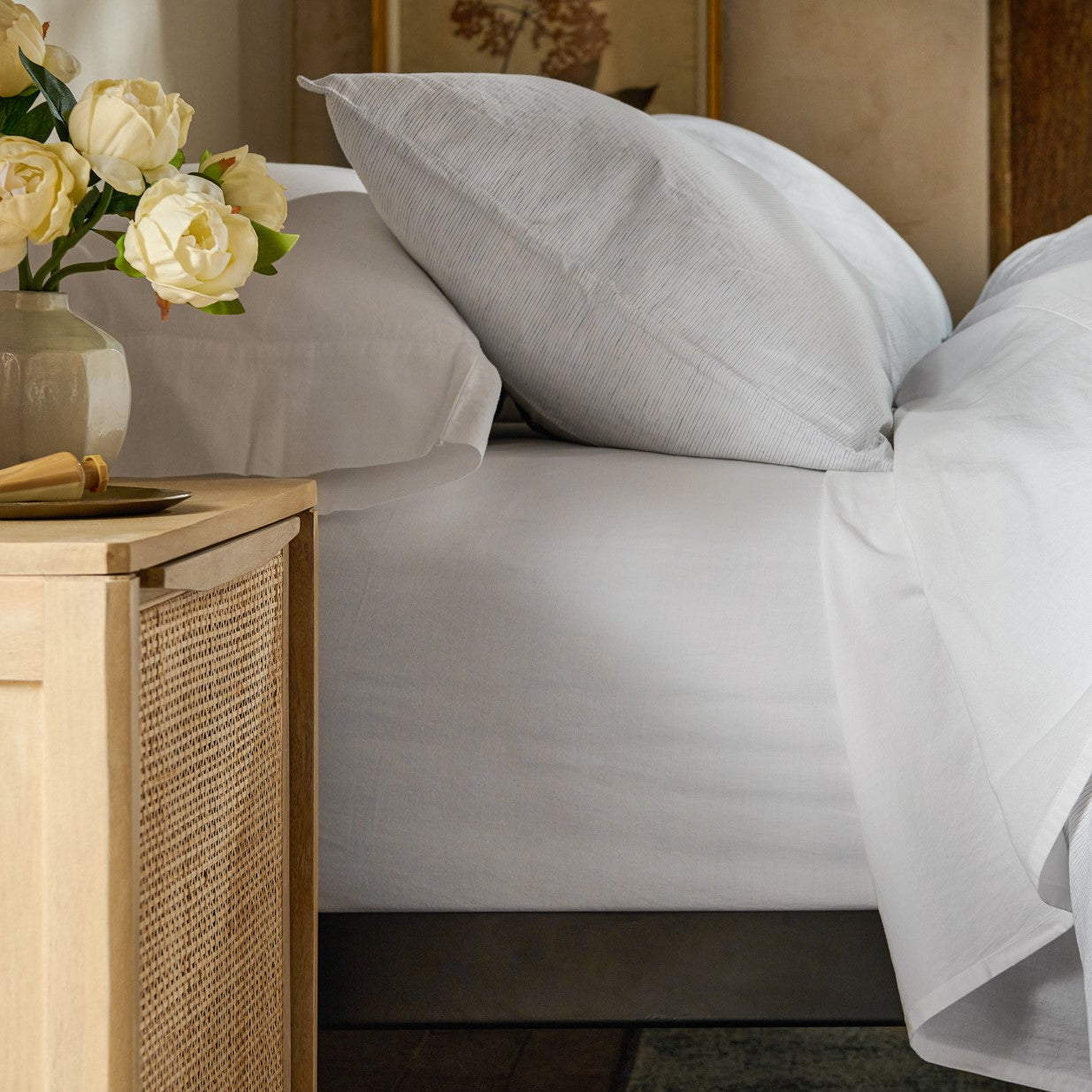 Optic White Linen Cotton - Duvet - Magnolia