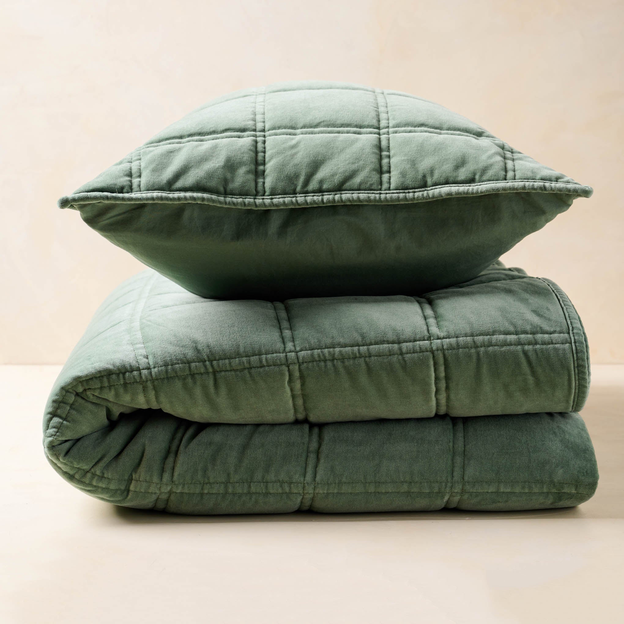 Weekend Velvet Pillow Sham Dusty Green Magnolia