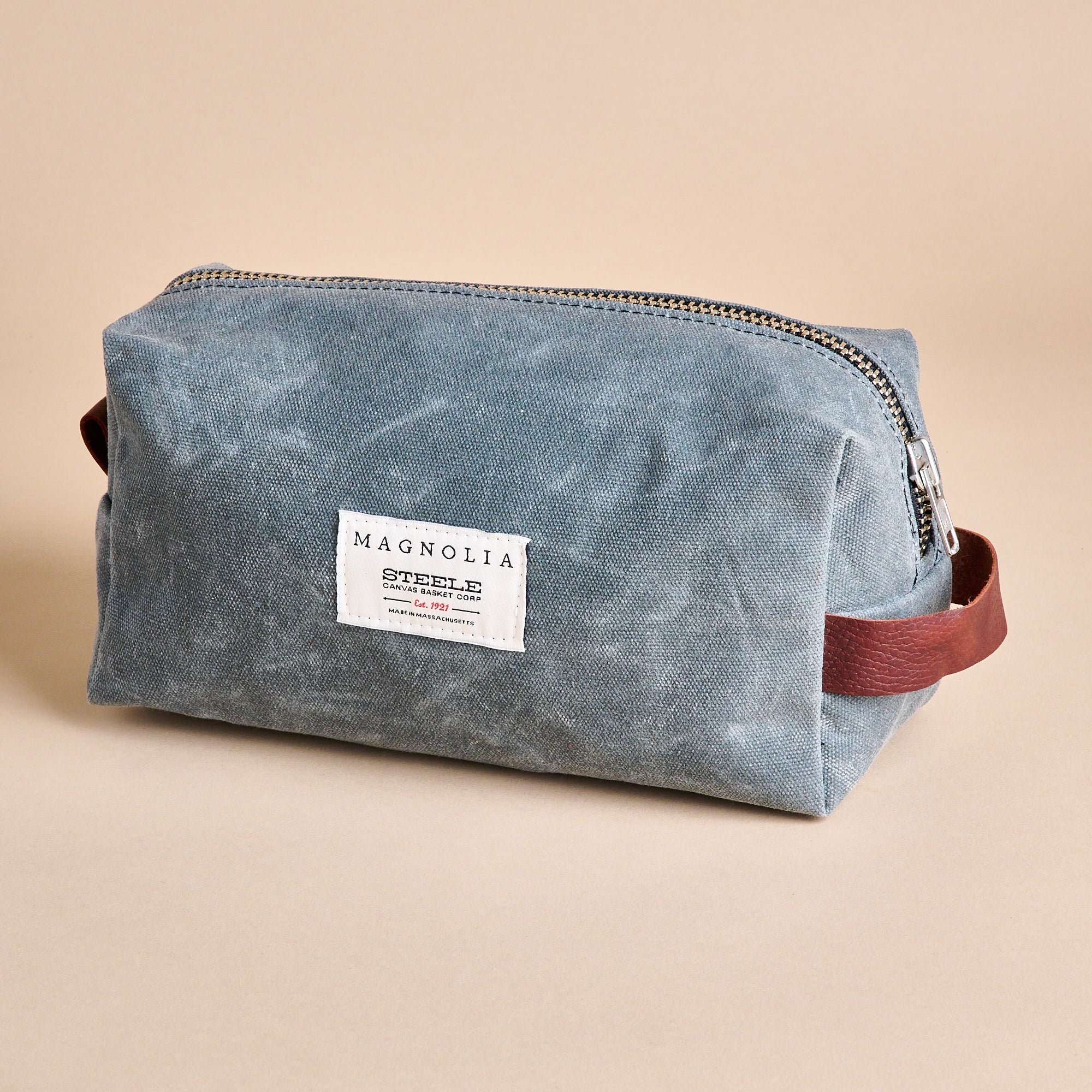 Magnolia Steele Canvas Waxed Canvas Dopp Kit $50.00