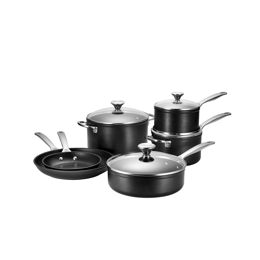 Le Creuset Toughened Nonstick Pro 10 Piece Set - Magnolia