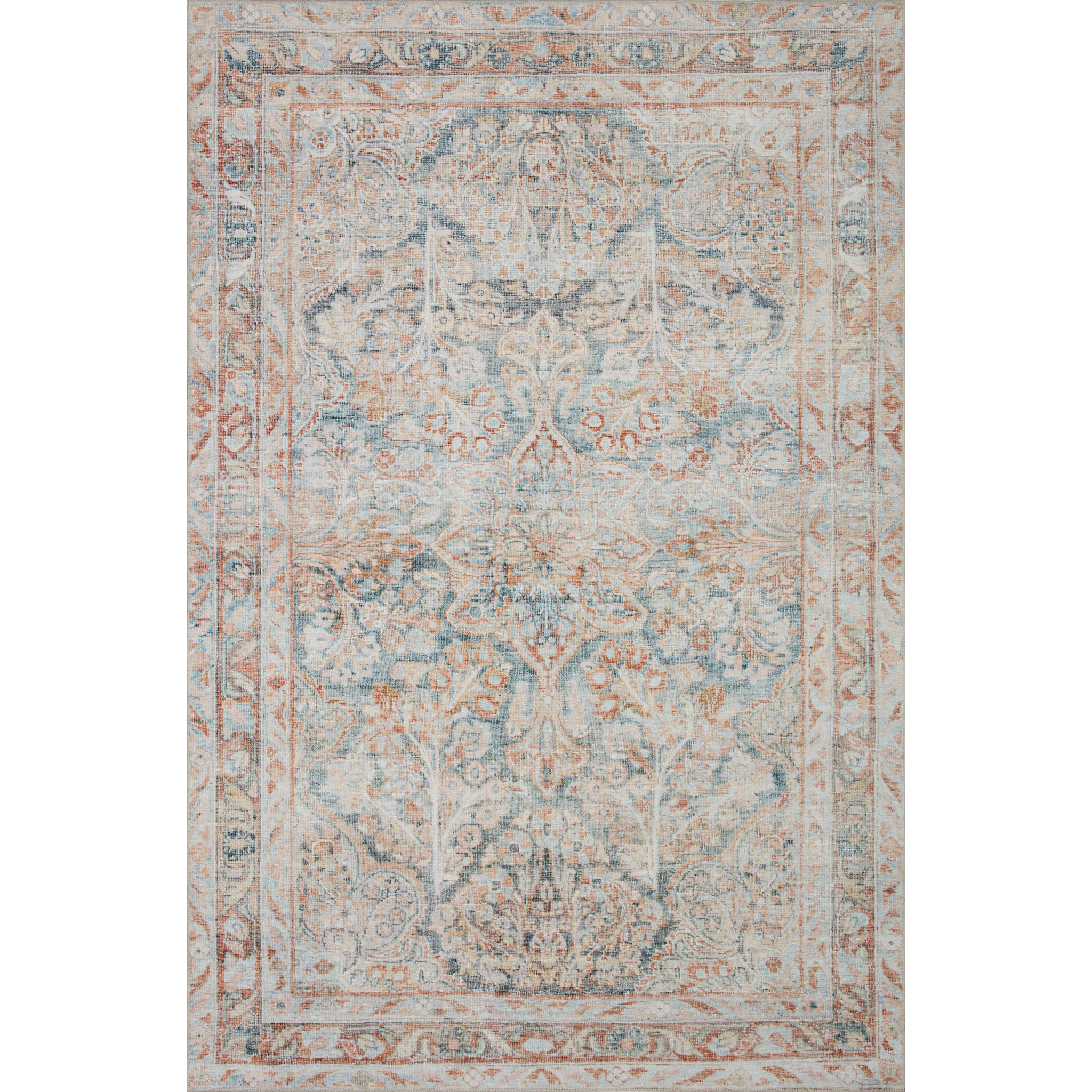 Amore AMO-2326 Denim/Cream Rug - Rug & Home