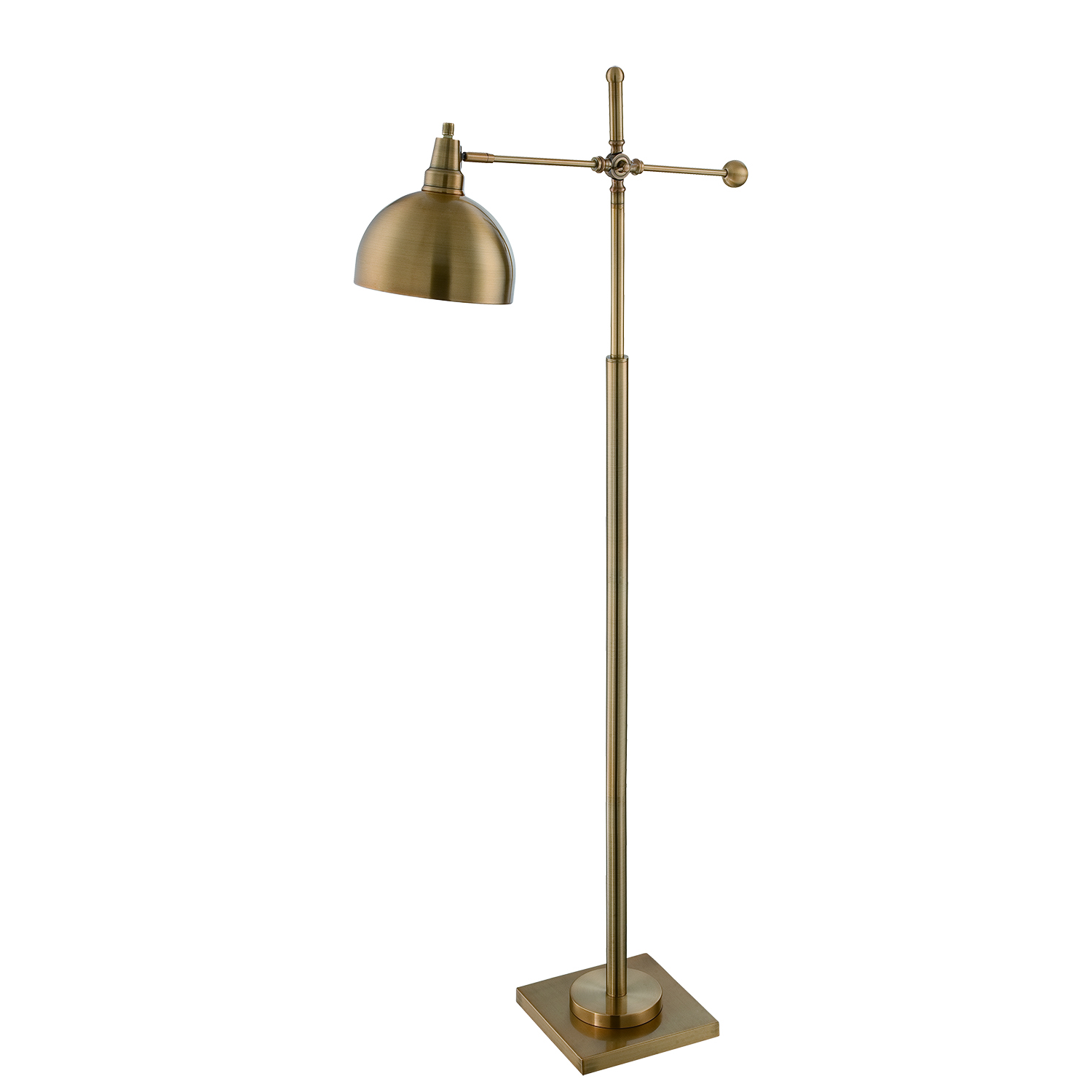 brass metal floor lamp with adjustable arm $237.00