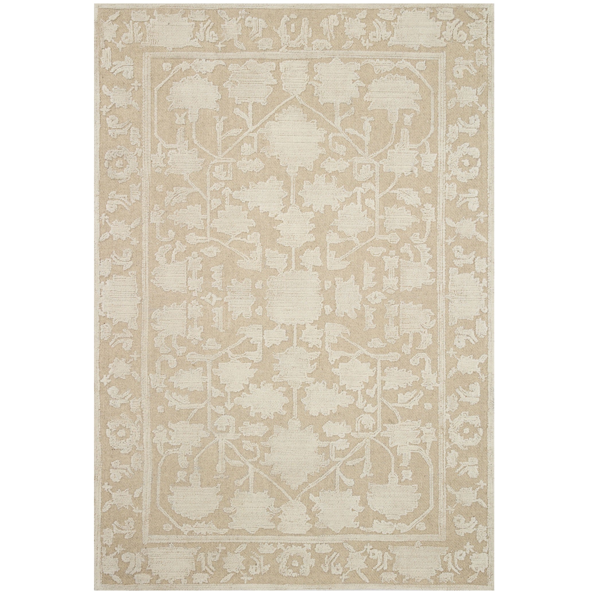 Pink and Brown Vintage Entry Rug - Transitional - Entrance/foyer