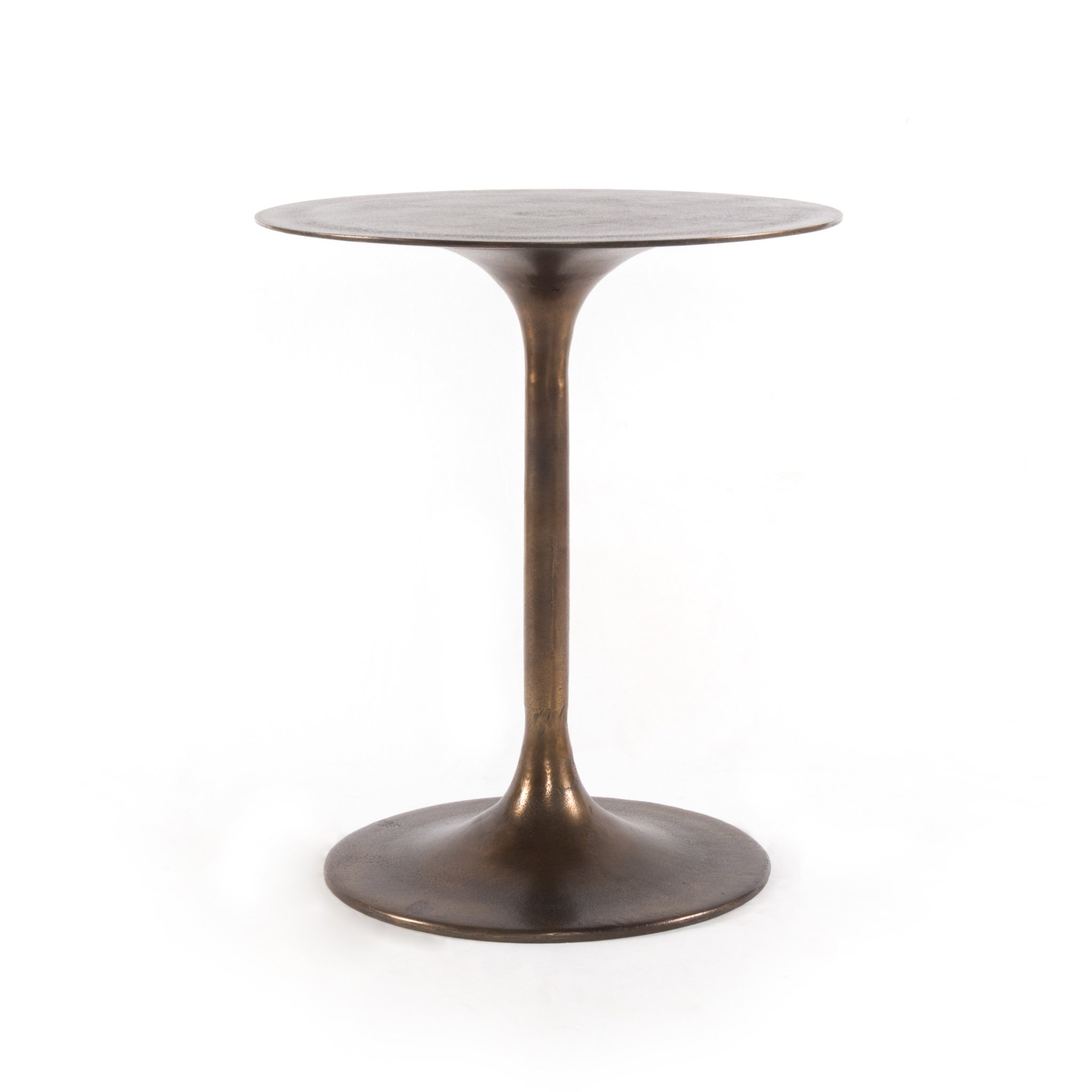 metal end table with antique rust finish $399.00