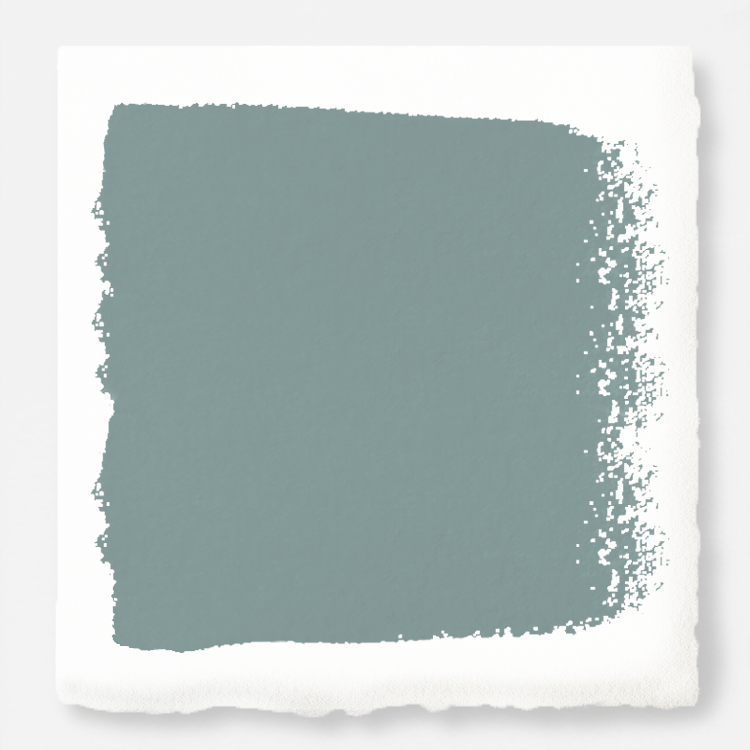 medium grey-aqua blue interior paint swatch