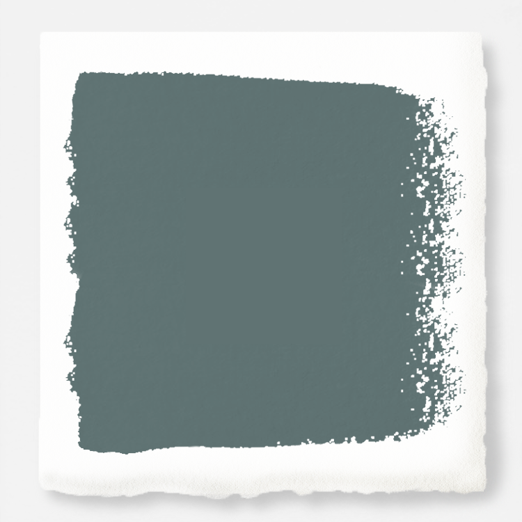 deep muted blue with grey undertones paint