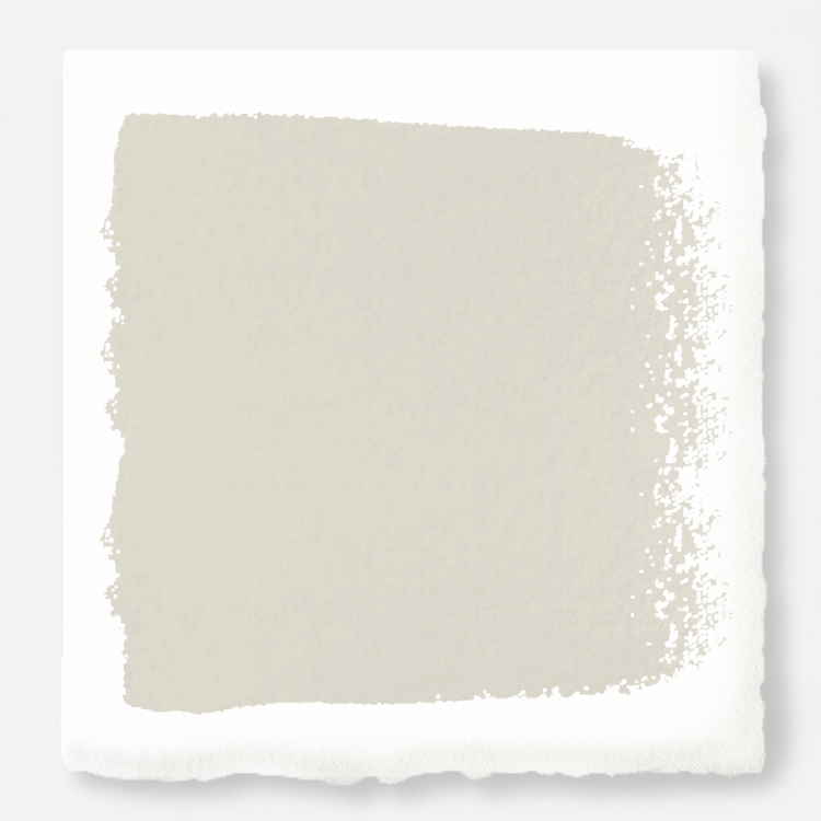 Warm white brushed with warm beige interior paint named locally sown